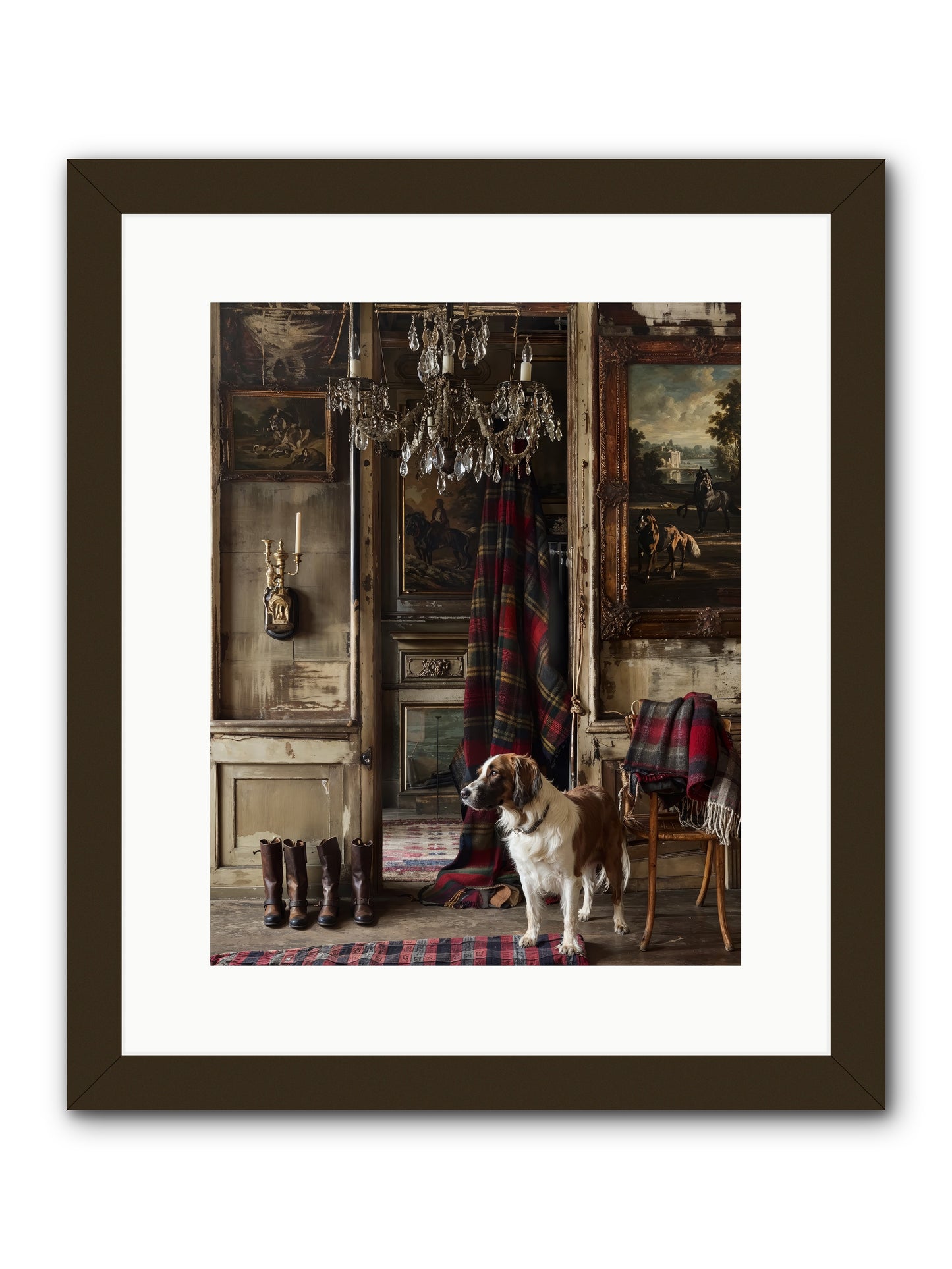 The Honorable Biscuit -- Framed Print - Black 12x15