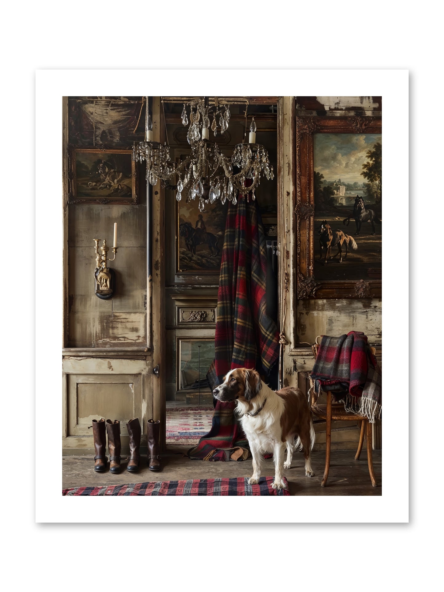 The Honorable Biscuit -- Loose Canvas Print 12x15