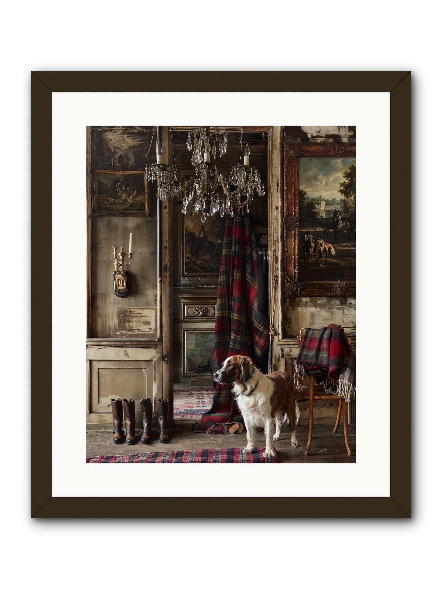 The Honorable Biscuit -- Framed Print - Black 16x20