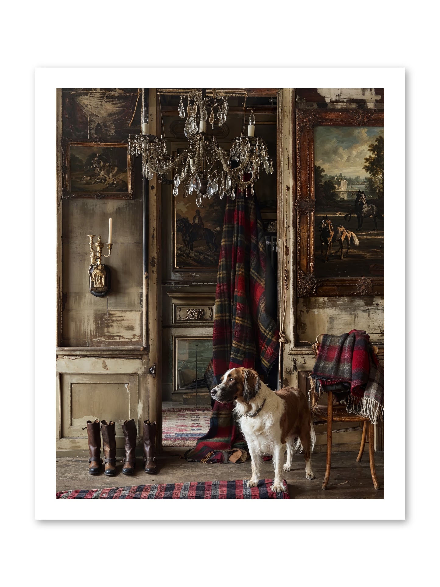 The Honorable Biscuit -- Loose Canvas Print 16x20