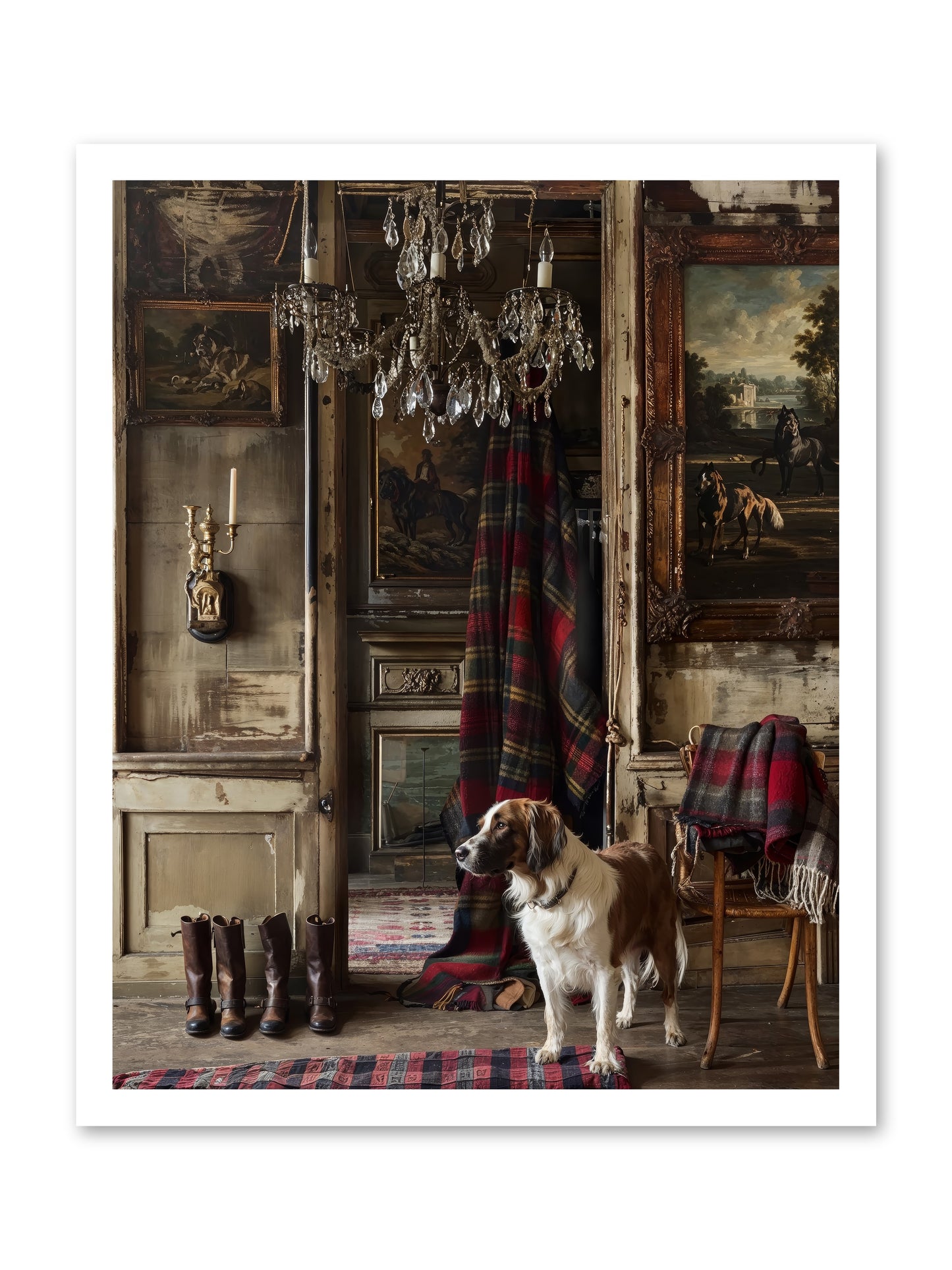 The Honorable Biscuit -- Loose Canvas Print 20x25