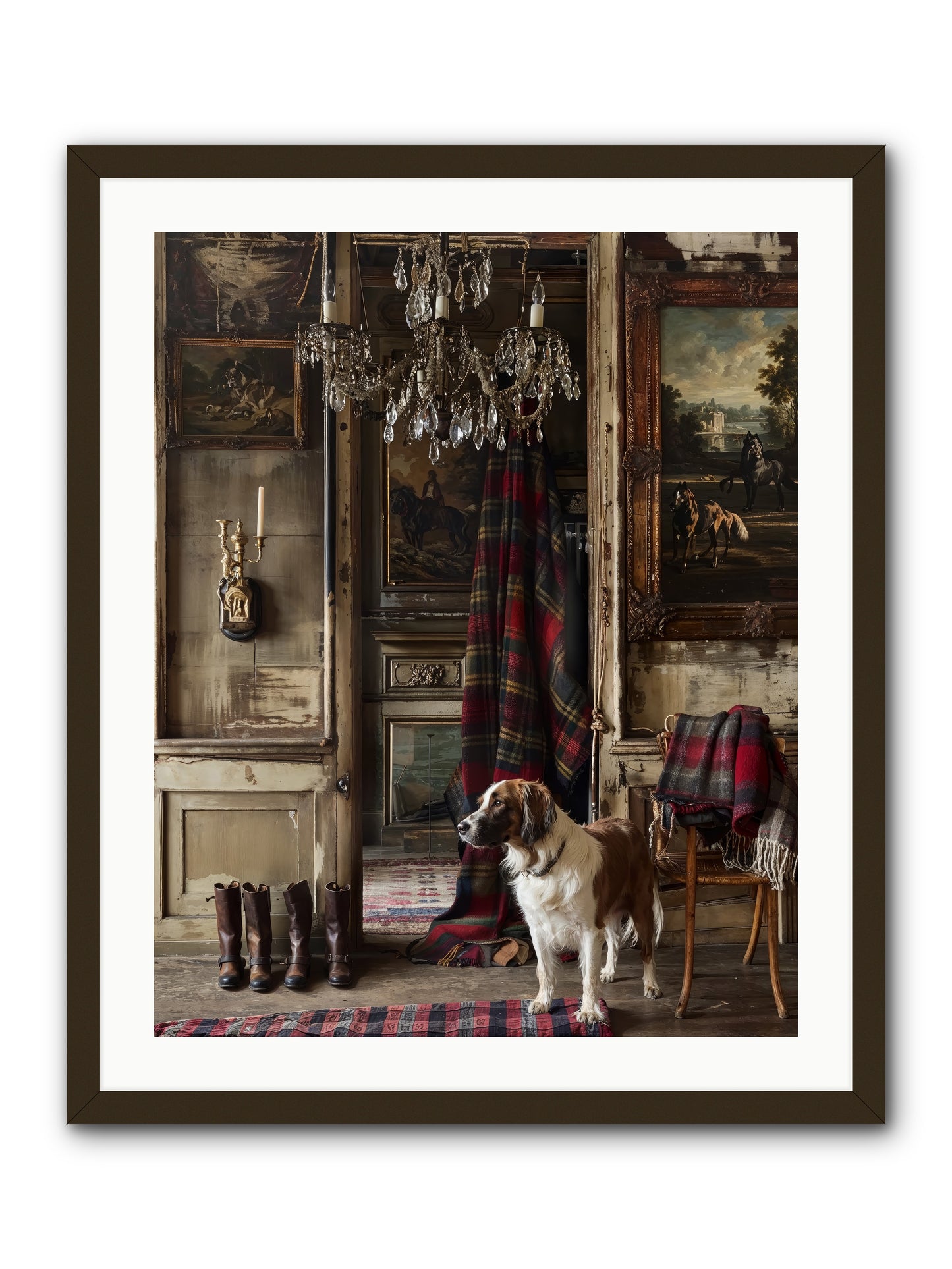 The Honorable Biscuit -- Framed Print - Black 24x30
