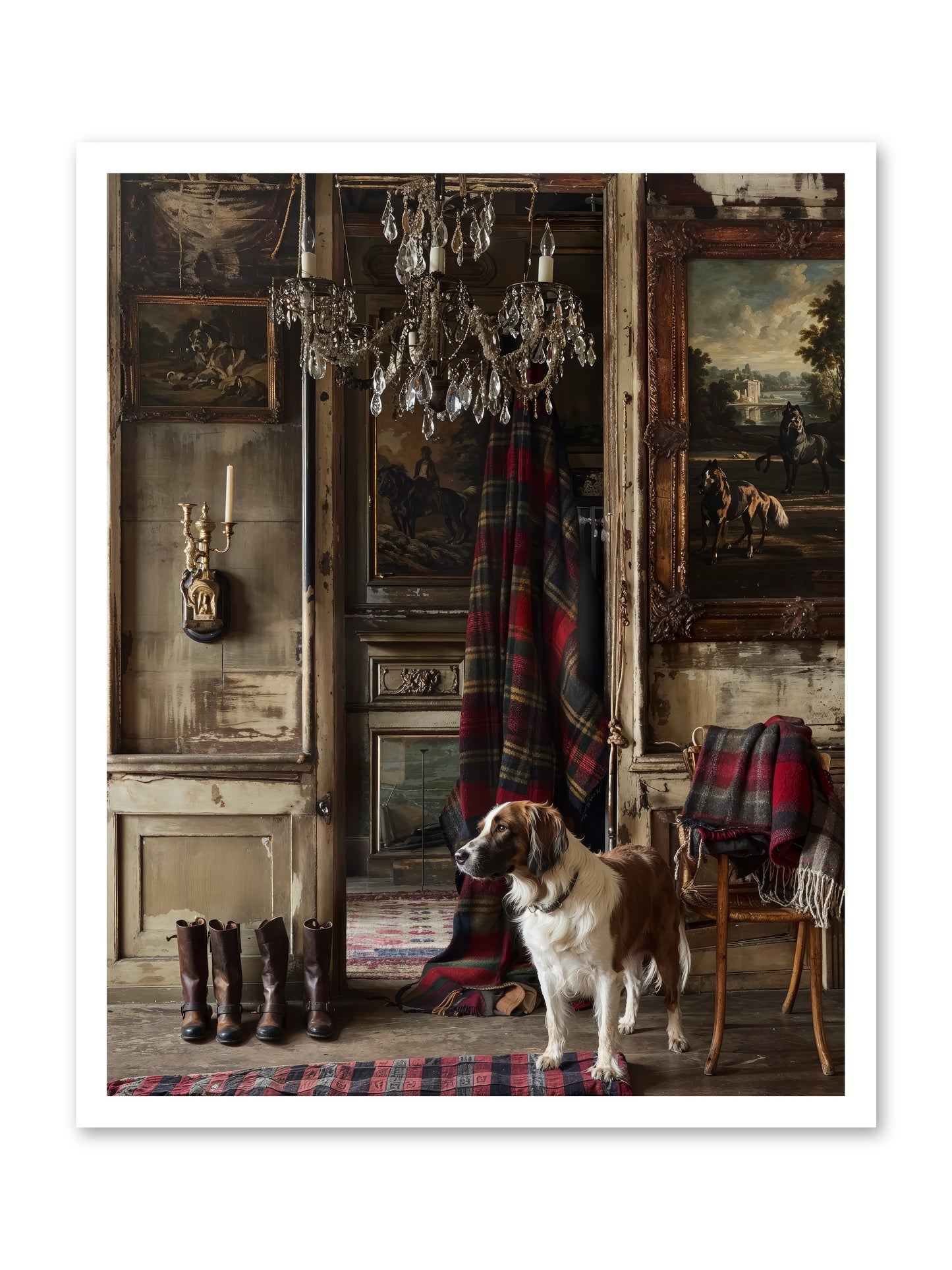 The Honorable Biscuit -- Loose Canvas Print 24x30