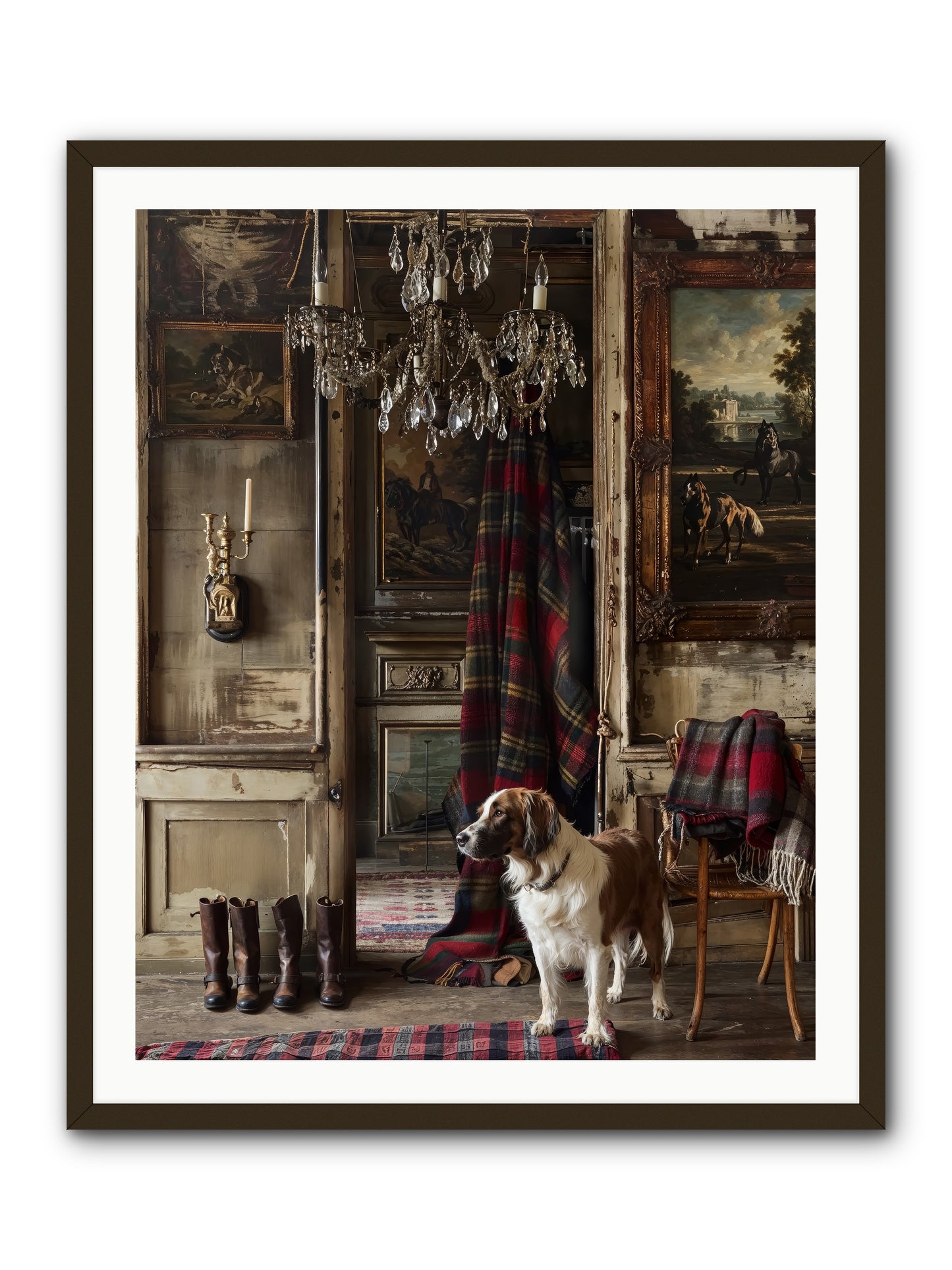 The Honorable Biscuit -- Framed Print - Black 32x40