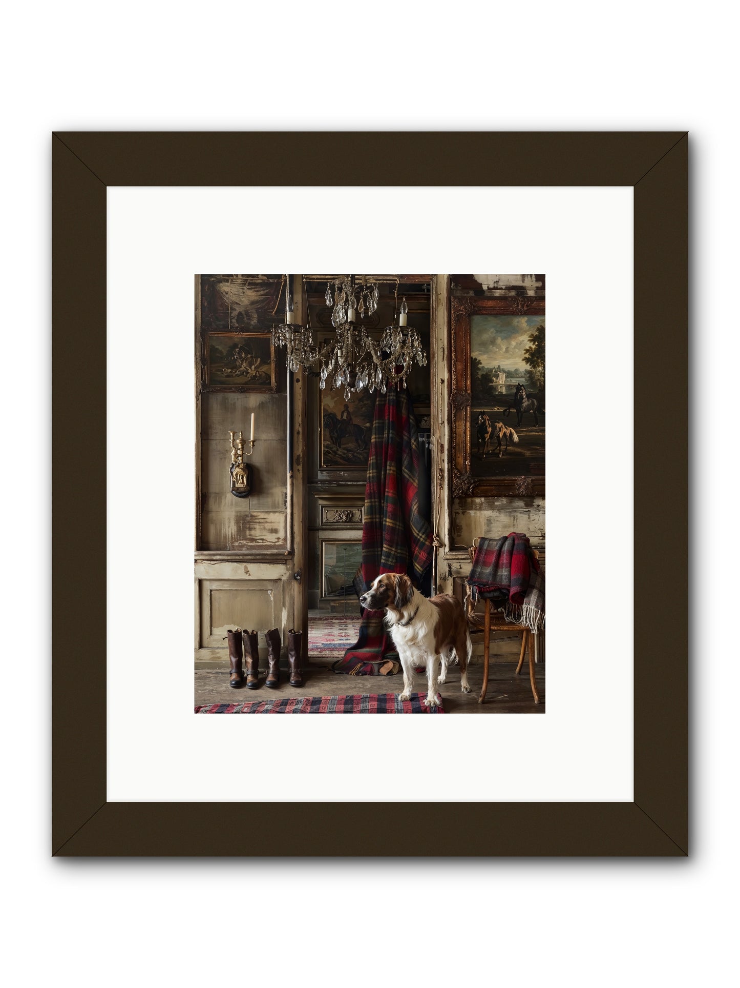 The Honorable Biscuit -- Framed Print - Black 8x10