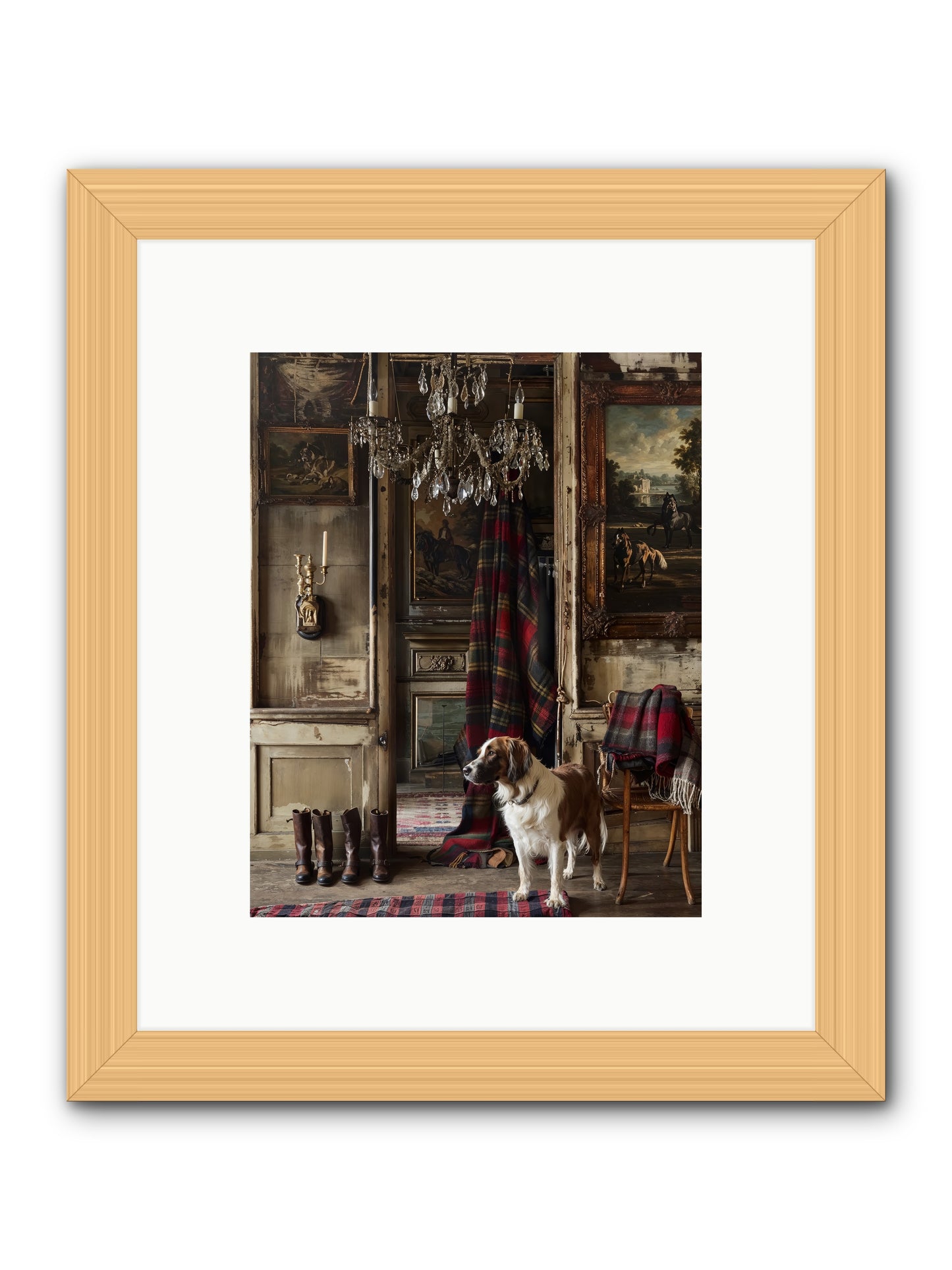 The Honorable Biscuit -- Framed Print - Natural 8x10