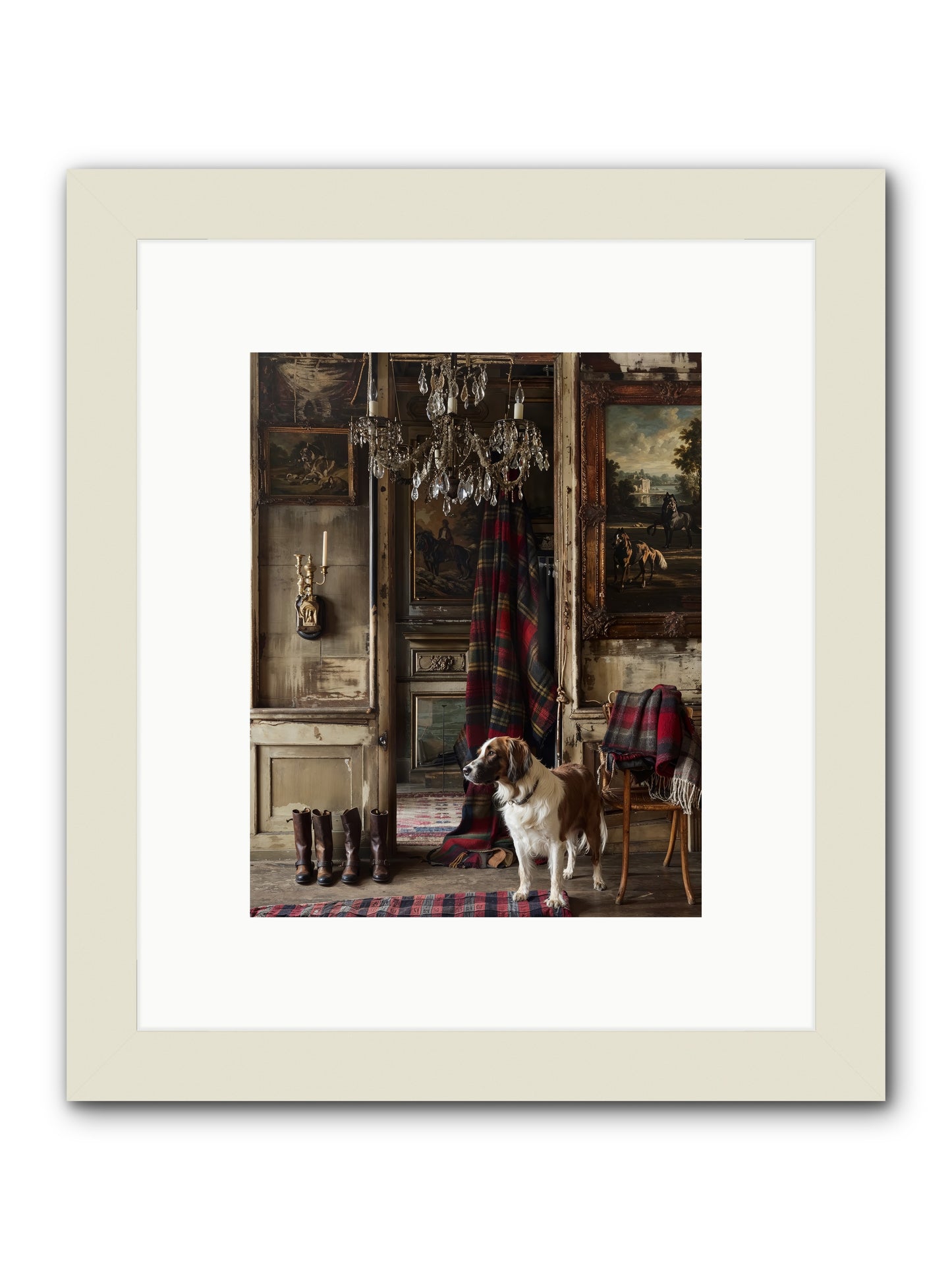 The Honorable Biscuit -- Framed Print - White 8x10