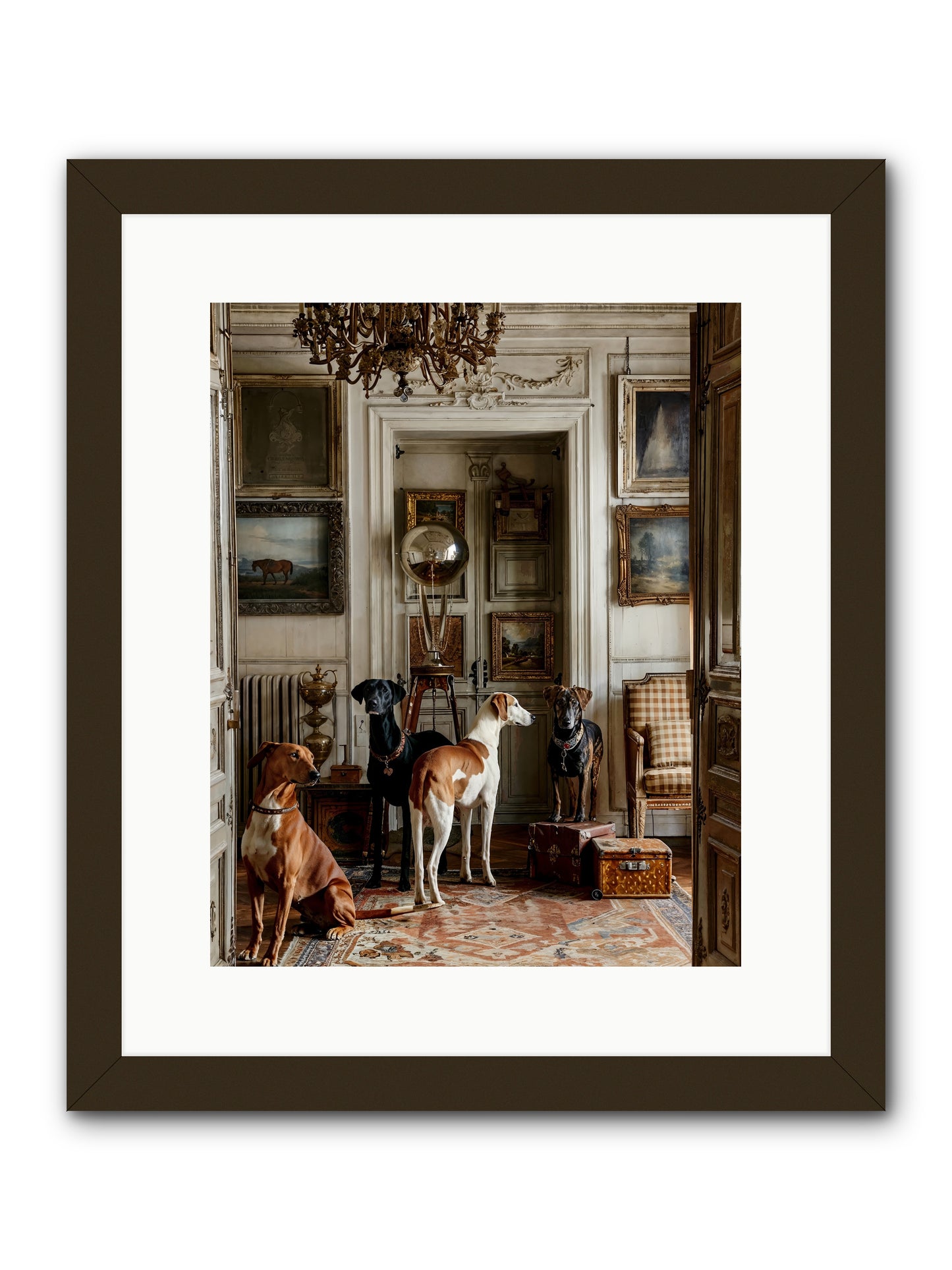 The Houndstone Literary Society -- Framed Print - Black 12x15