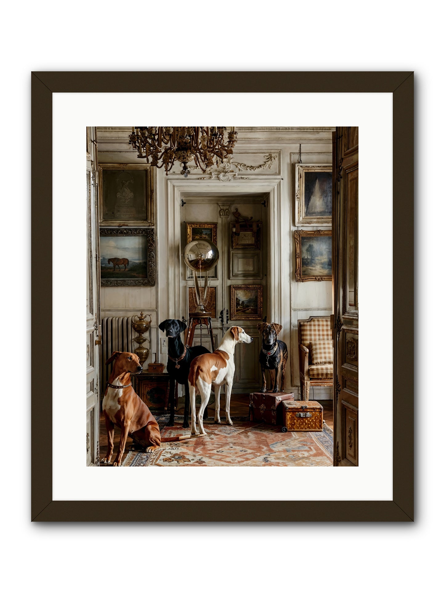 The Houndstone Literary Society -- Framed Print - Black 16x20