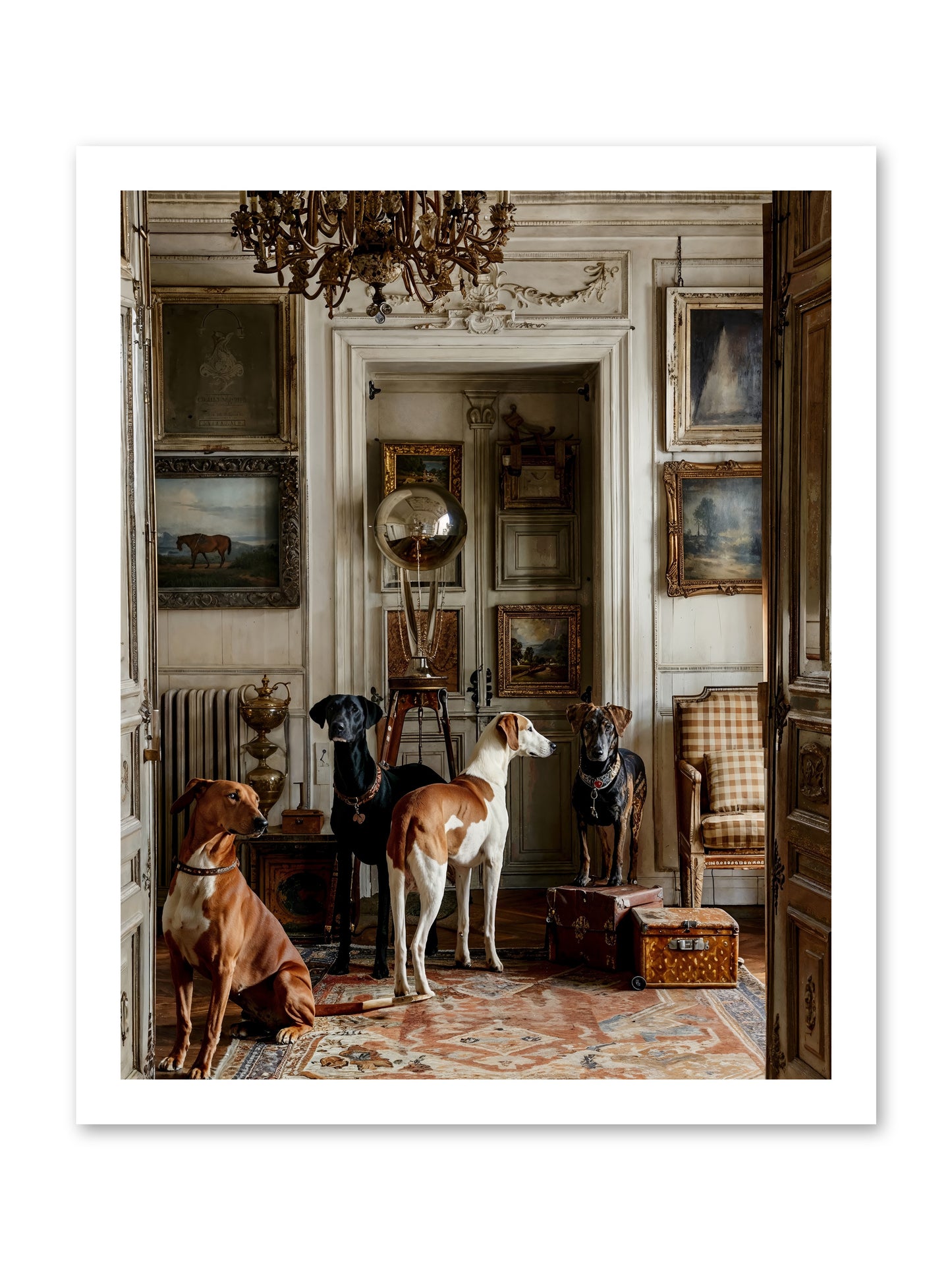 The Houndstone Literary Society -- Loose Canvas Print 16x20