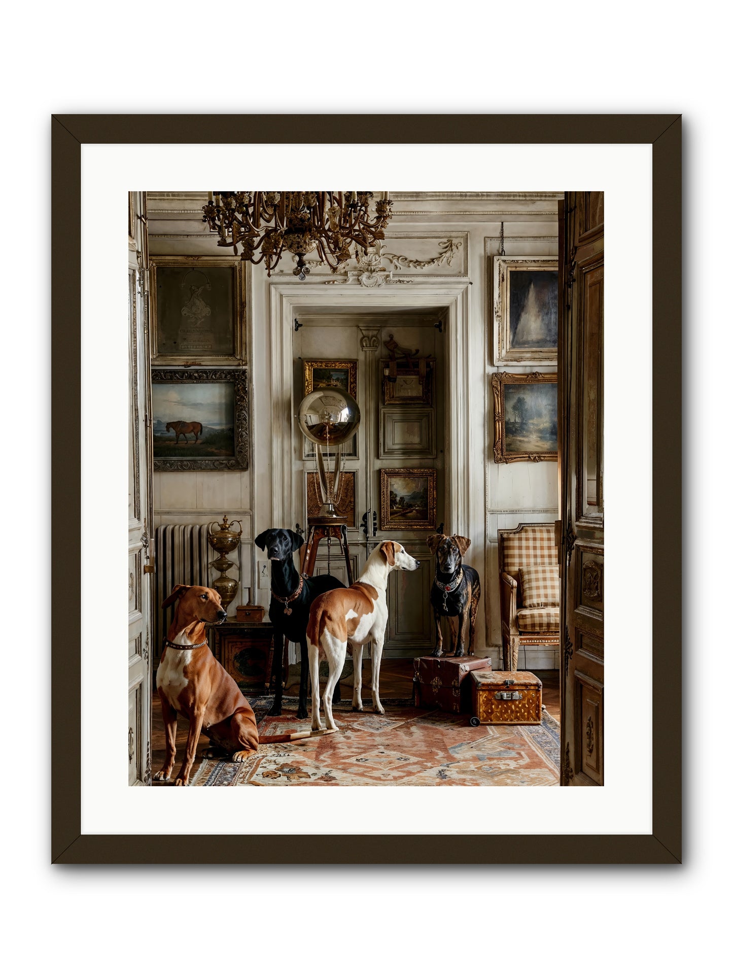 The Houndstone Literary Society -- Framed Print - Black 20x25