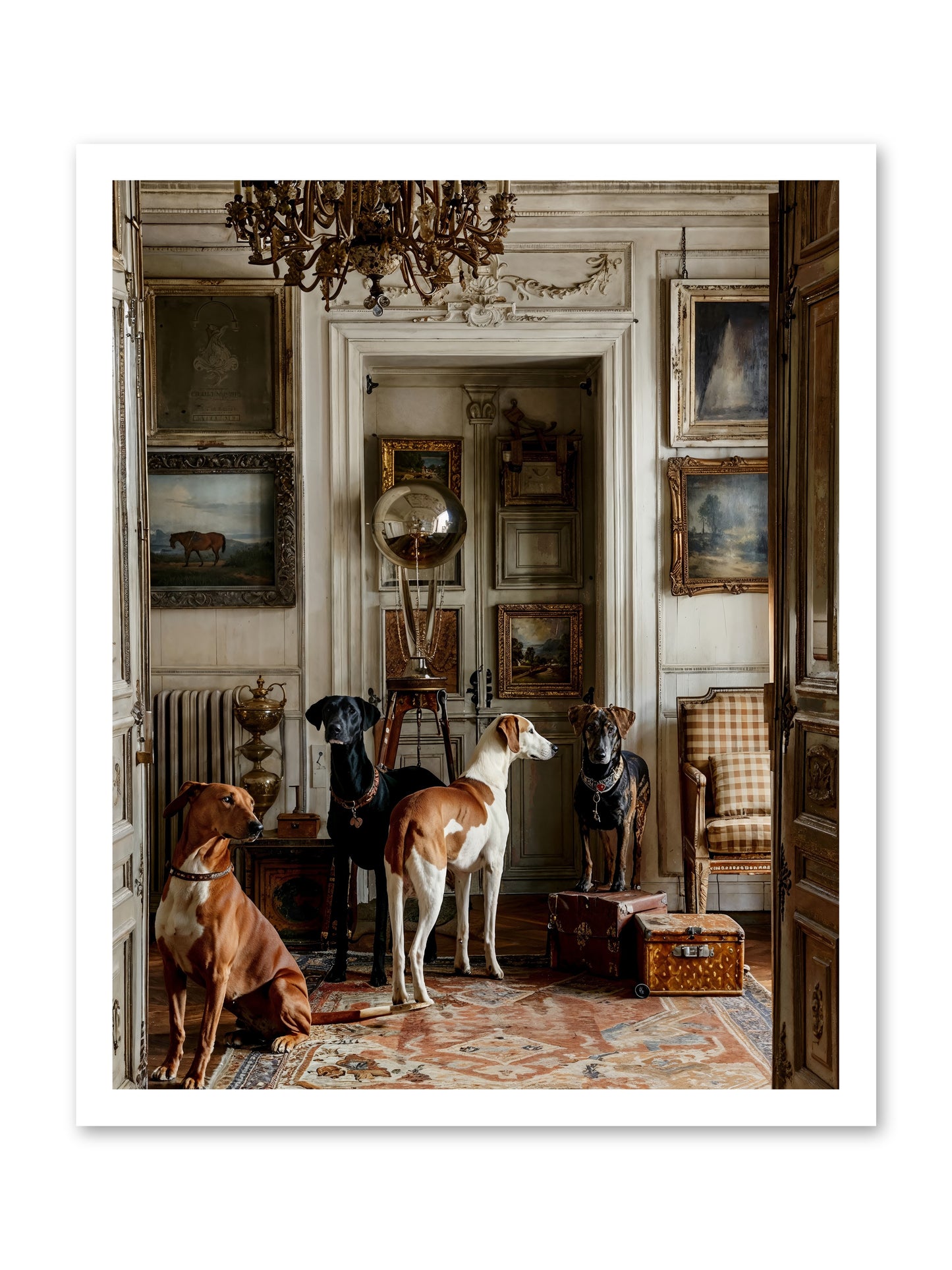 The Houndstone Literary Society -- Loose Canvas Print 20x25
