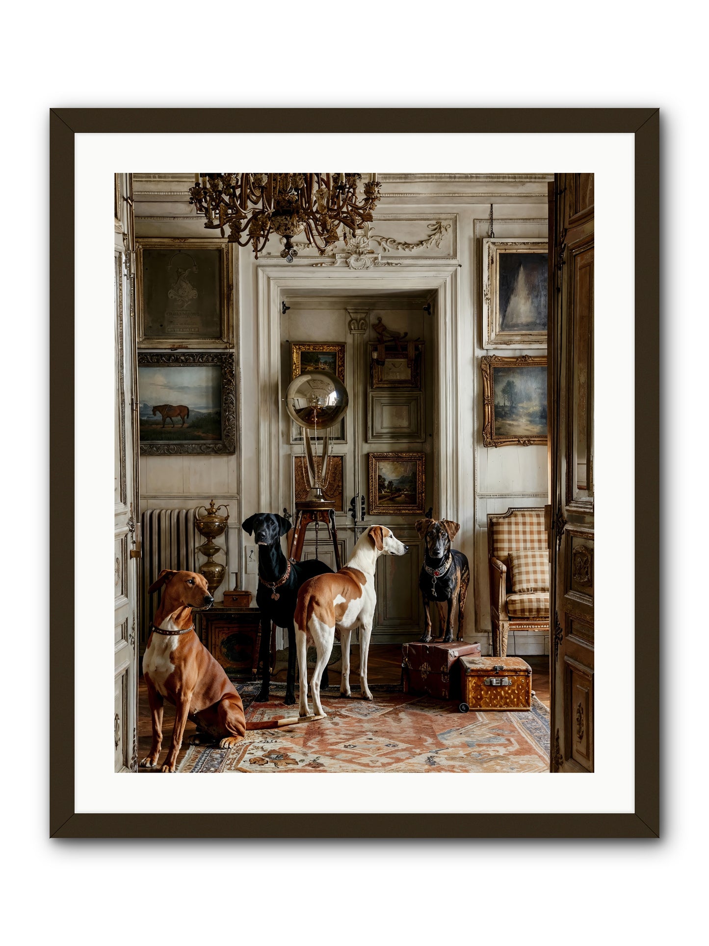 The Houndstone Literary Society -- Framed Print - Black 24x30
