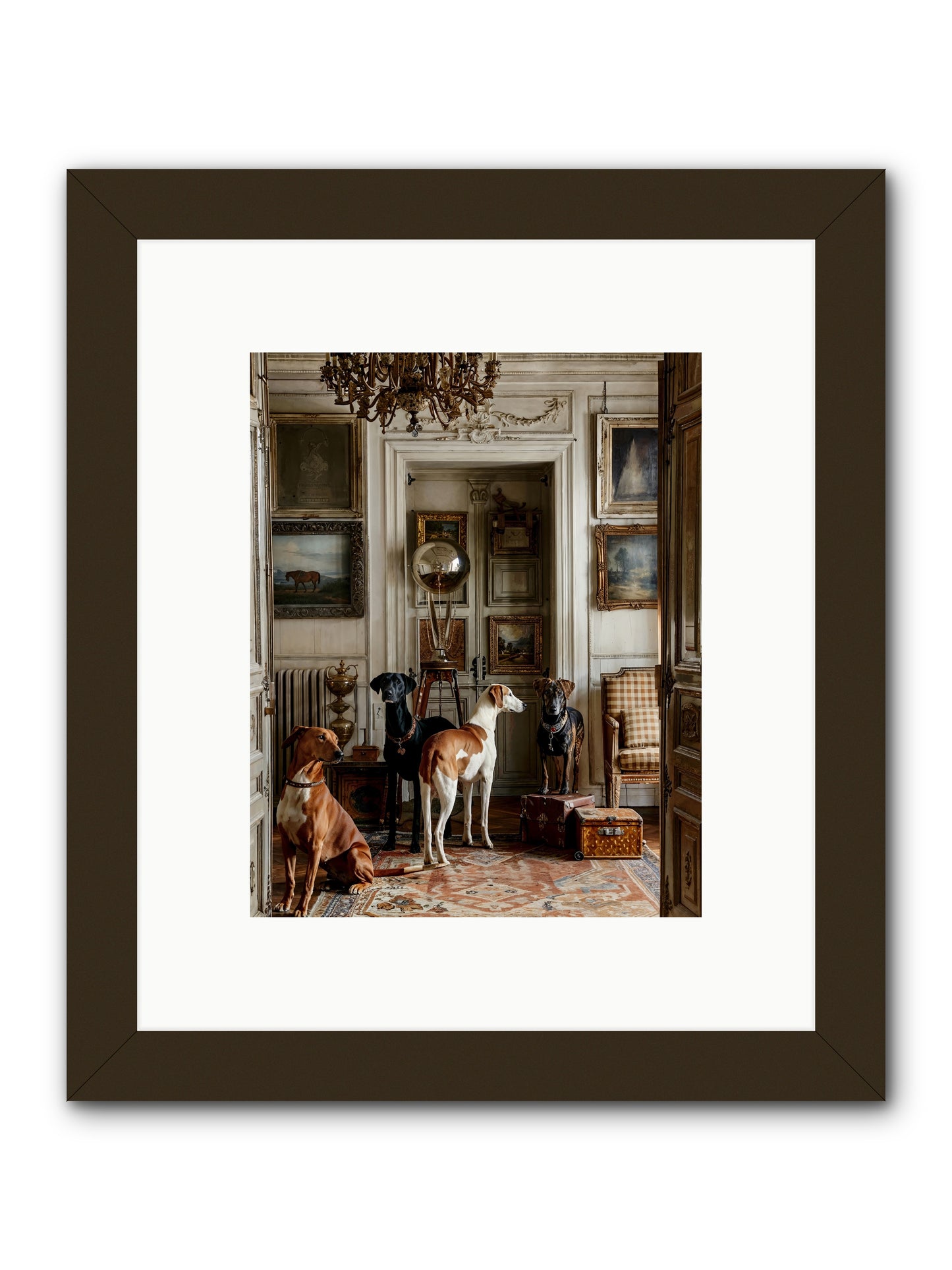 The Houndstone Literary Society -- Framed Print - Black 8x10