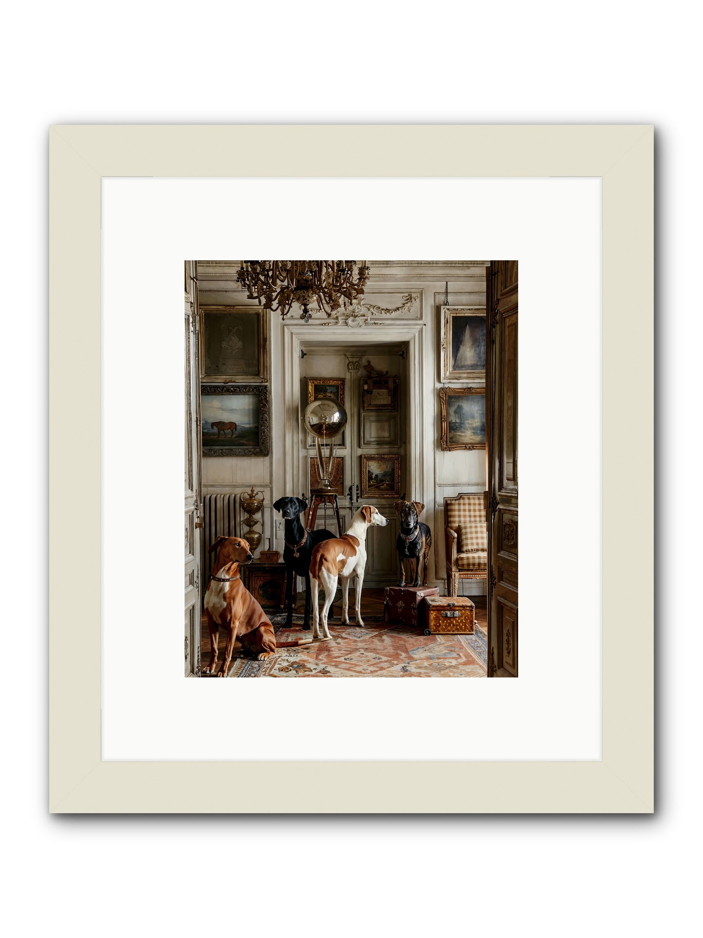 The Houndstone Literary Society -- Framed Print - White 8x10