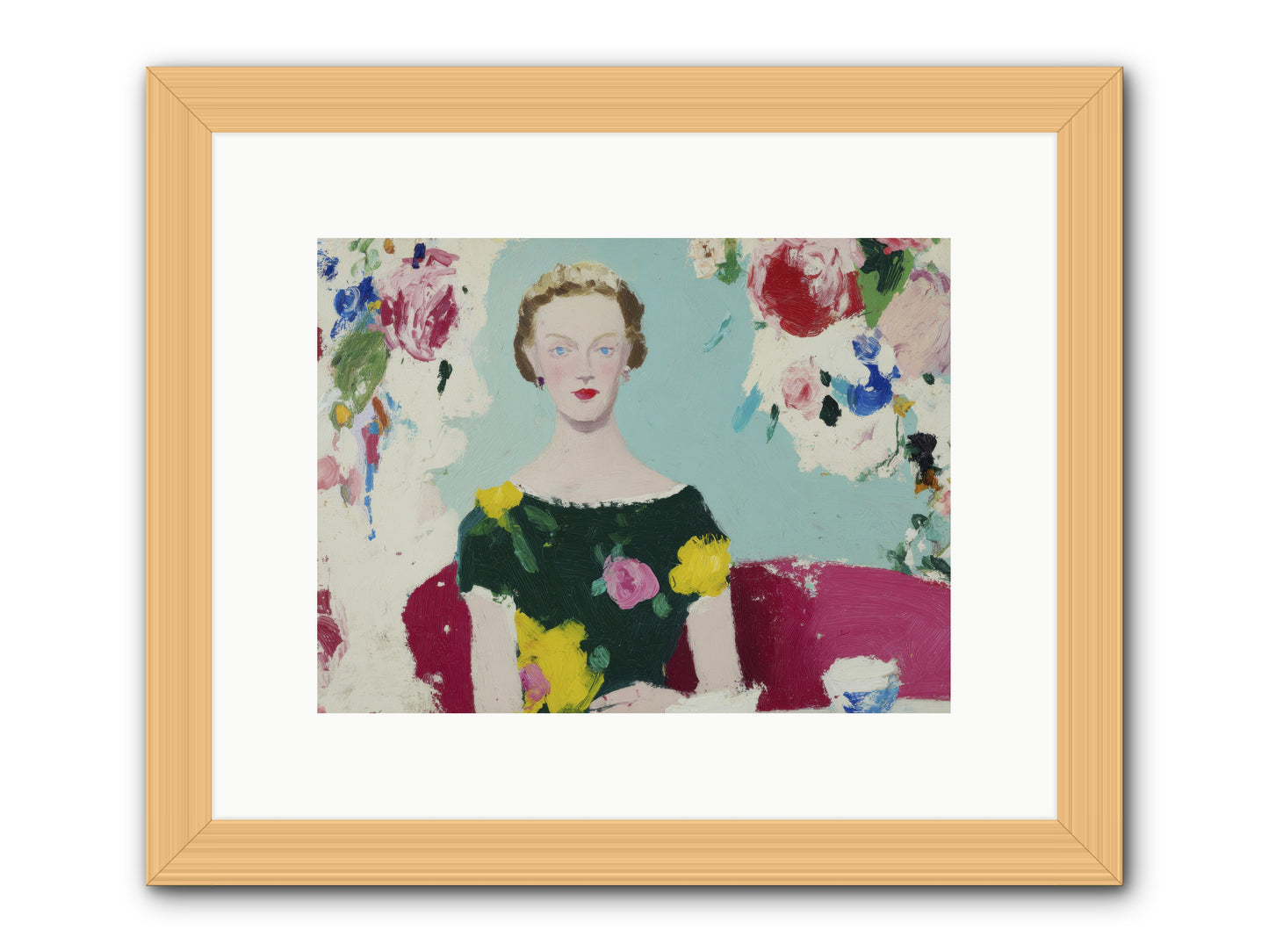 The Hour Before -- Framed Print - Natural 12x9