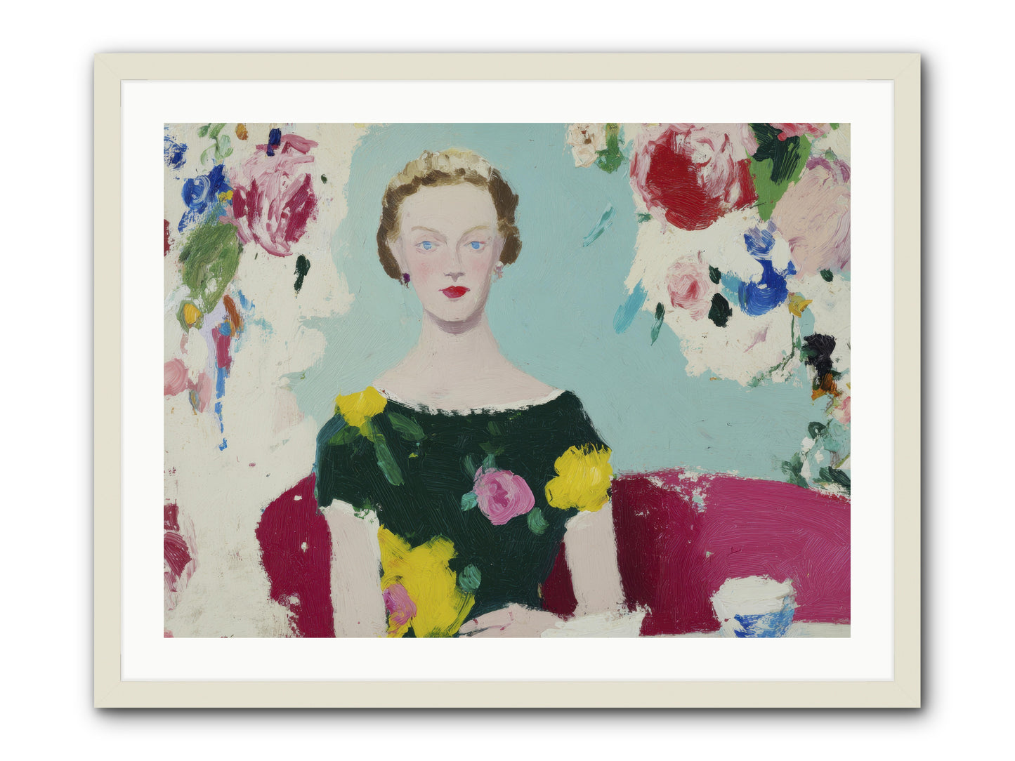 The Hour Before -- Framed Print - White 32x24