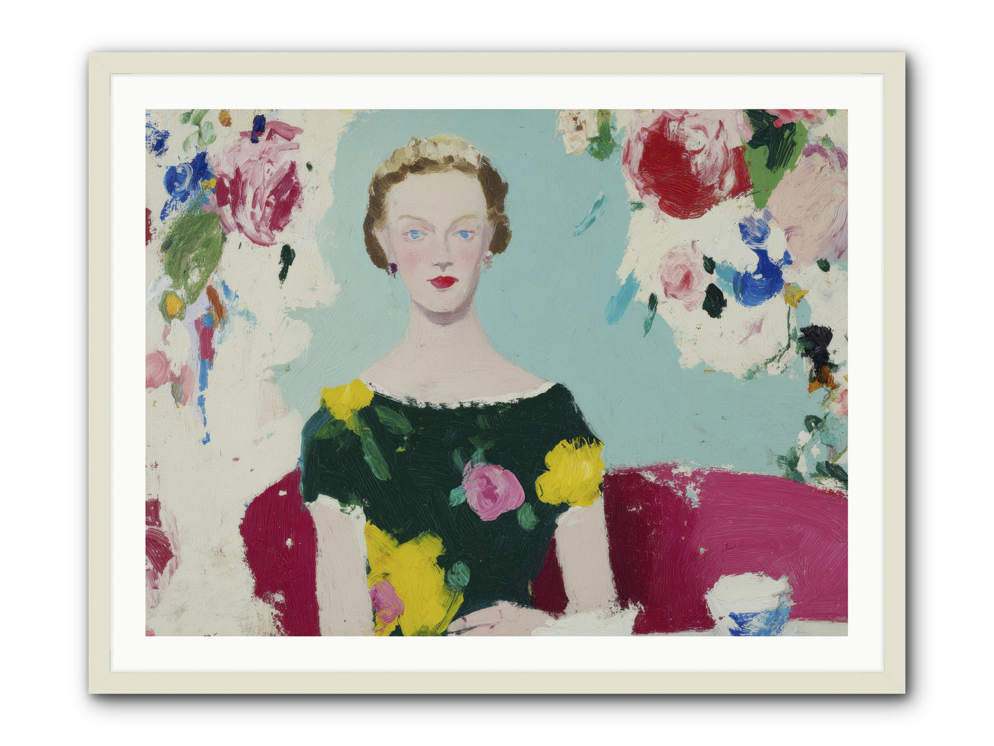 The Hour Before -- Framed Print - White 40x30