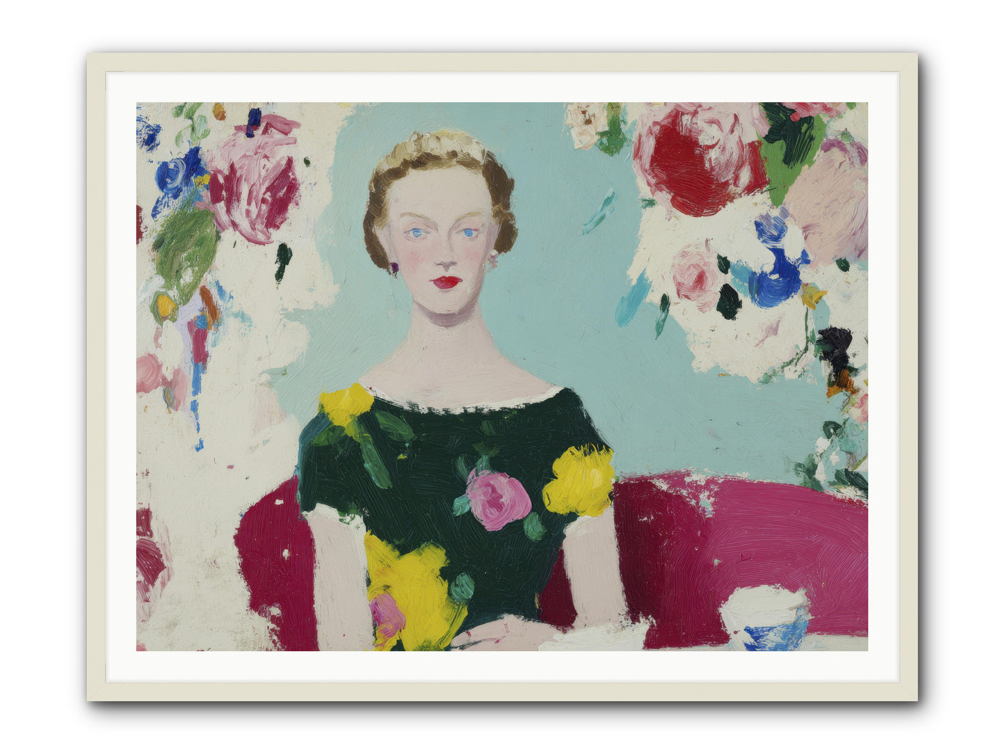 The Hour Before -- Framed Print - White 48x36