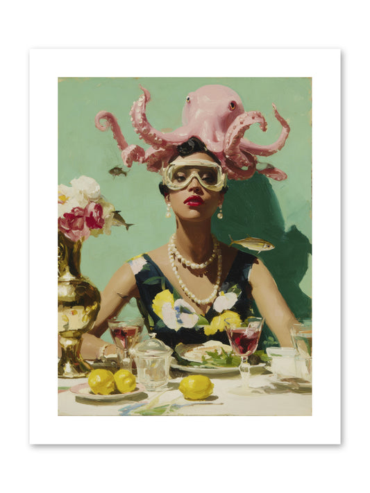The Hour at Hotel Chérie -- Paper Print 9x12