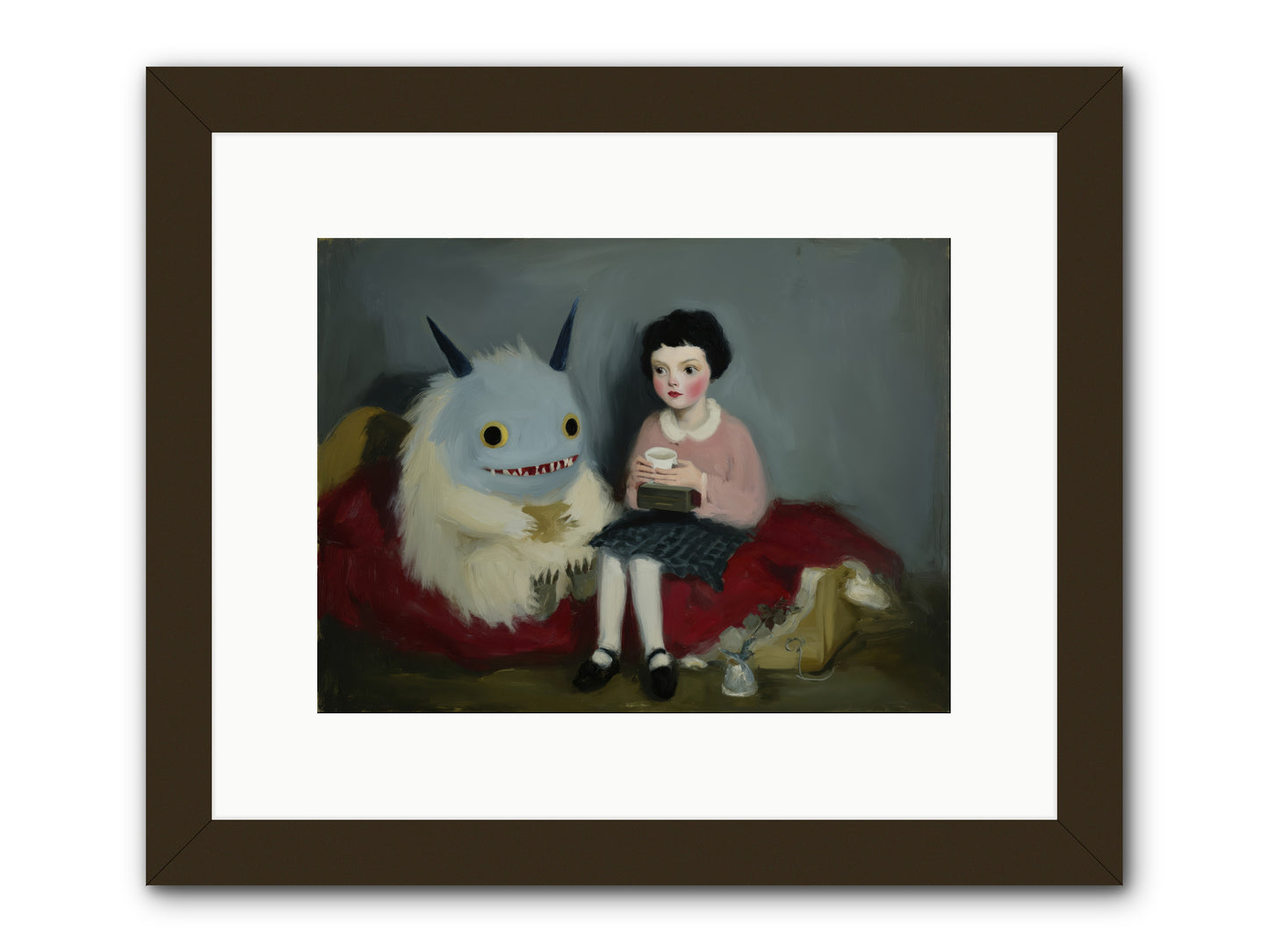 The Hour of Sweet Mischief -- Framed Print - Black 12x9