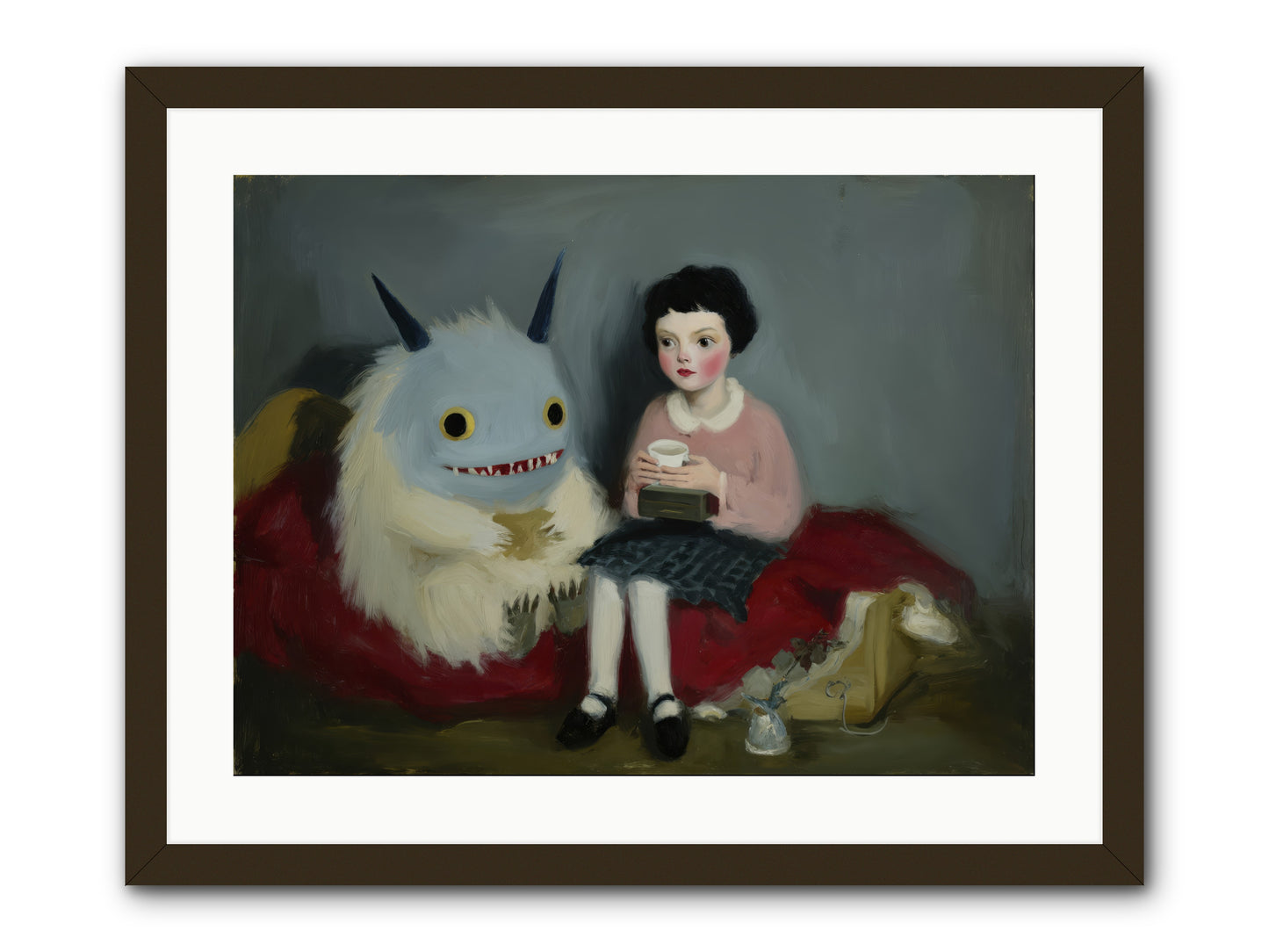 The Hour of Sweet Mischief -- Framed Print - Black 24x18