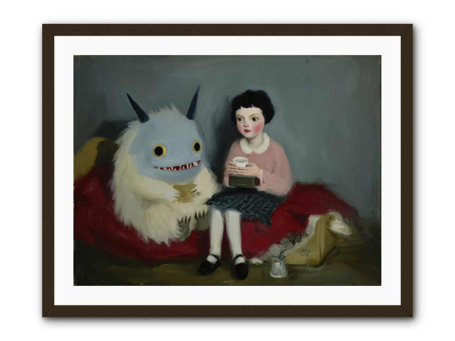 The Hour of Sweet Mischief -- Framed Print - Black 32x24