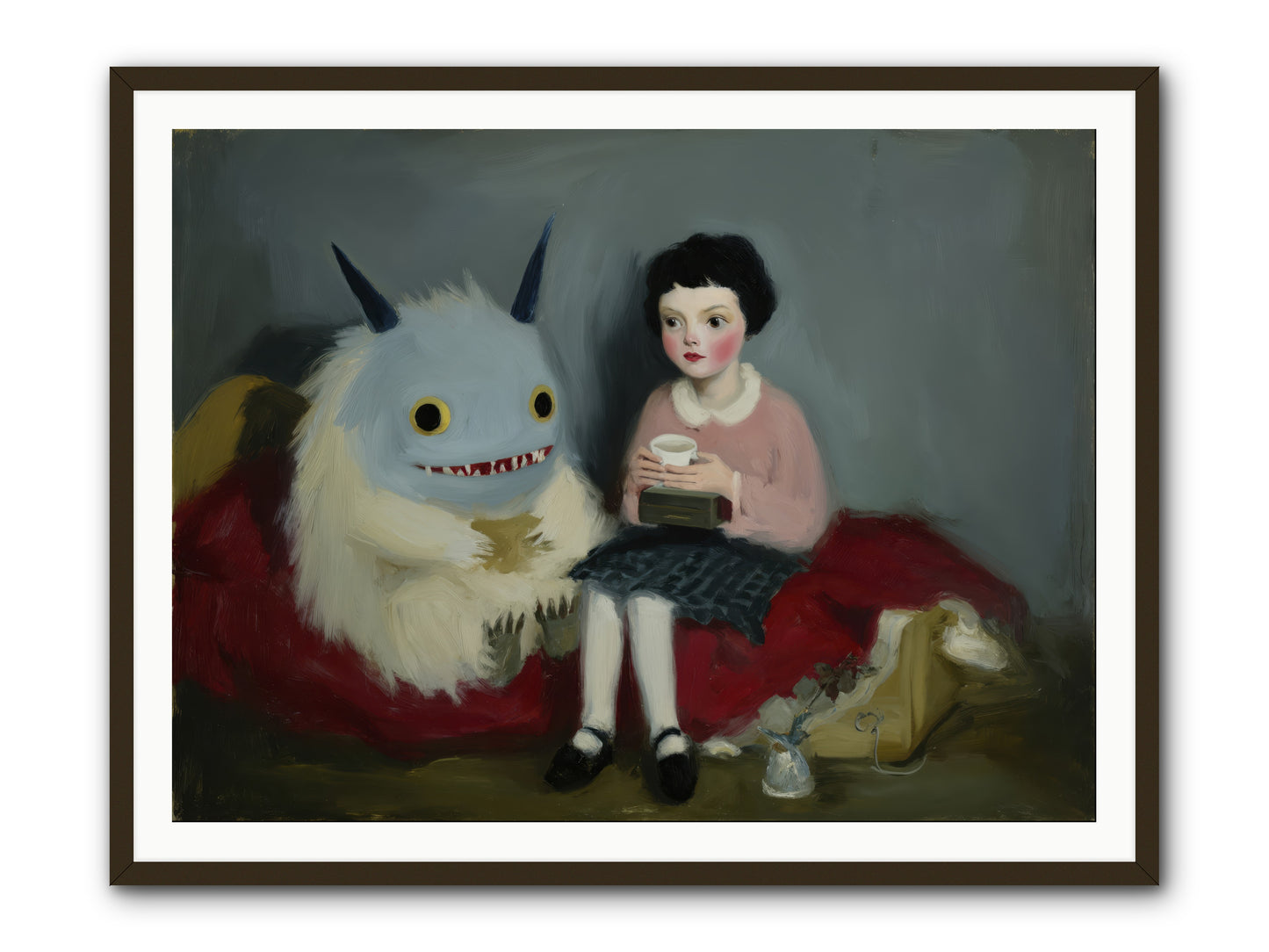The Hour of Sweet Mischief -- Framed Print - Black 48x36