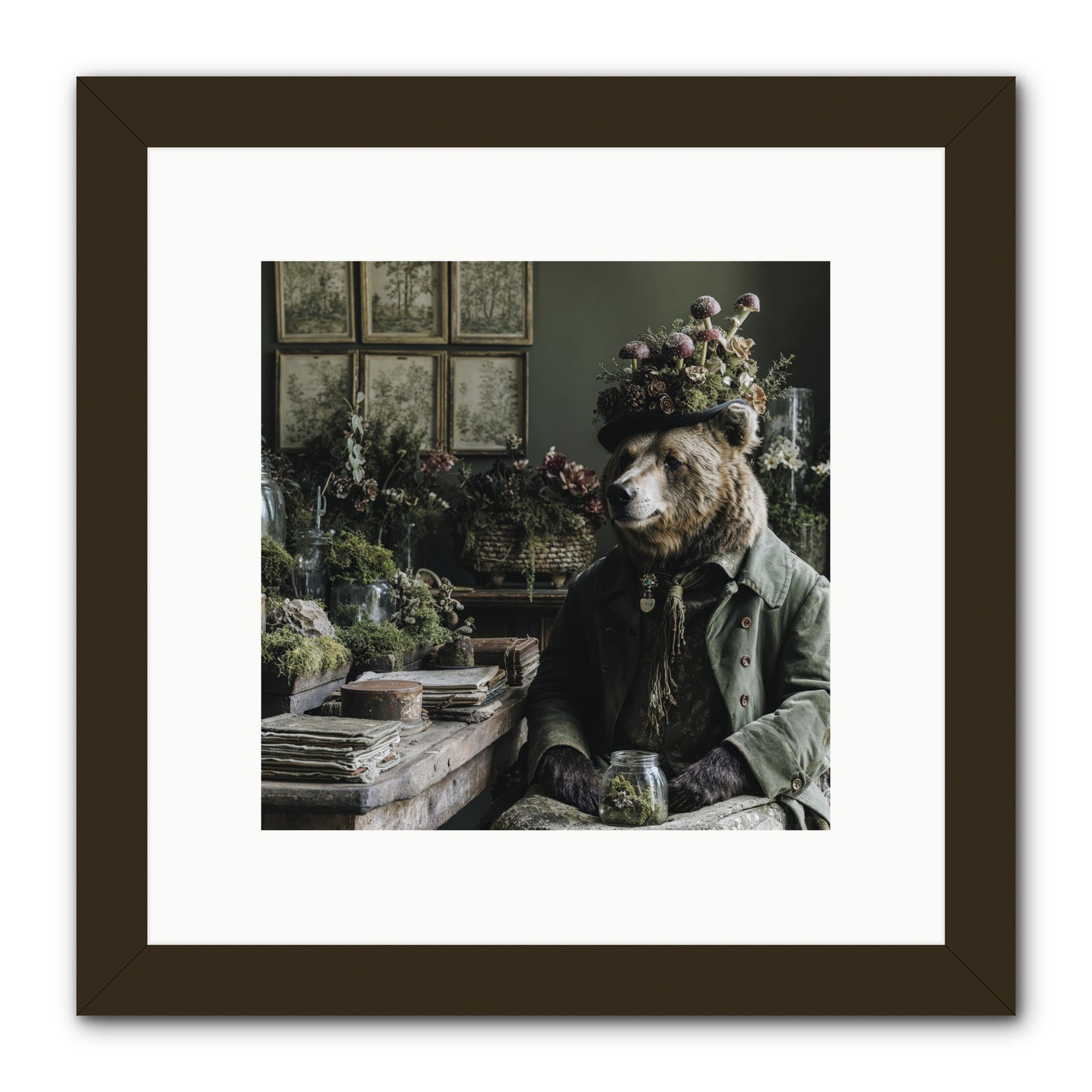 The Hour of Wild Honey -- Framed Print - Black 10x10
