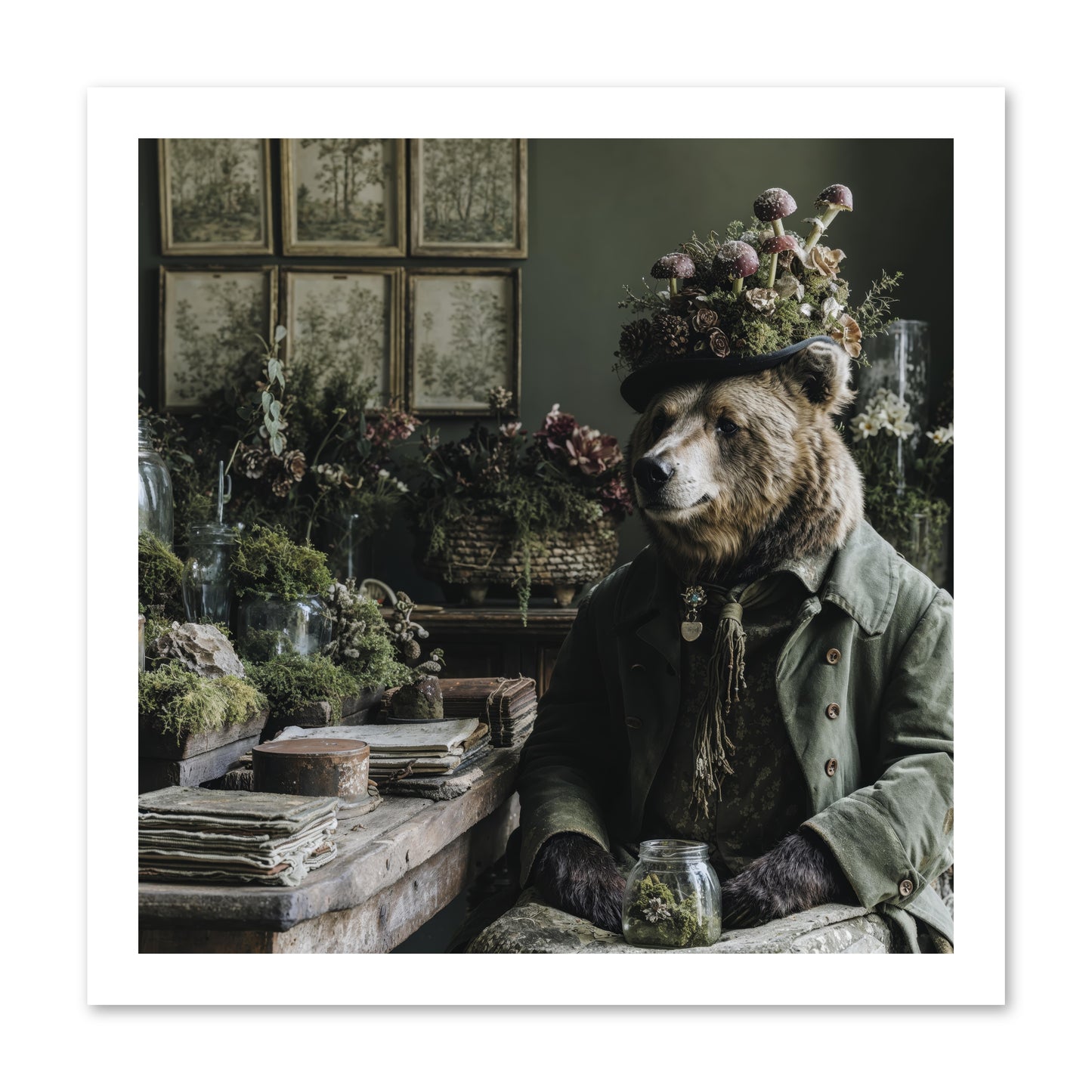 The Hour of Wild Honey -- Loose Canvas Print 16x16