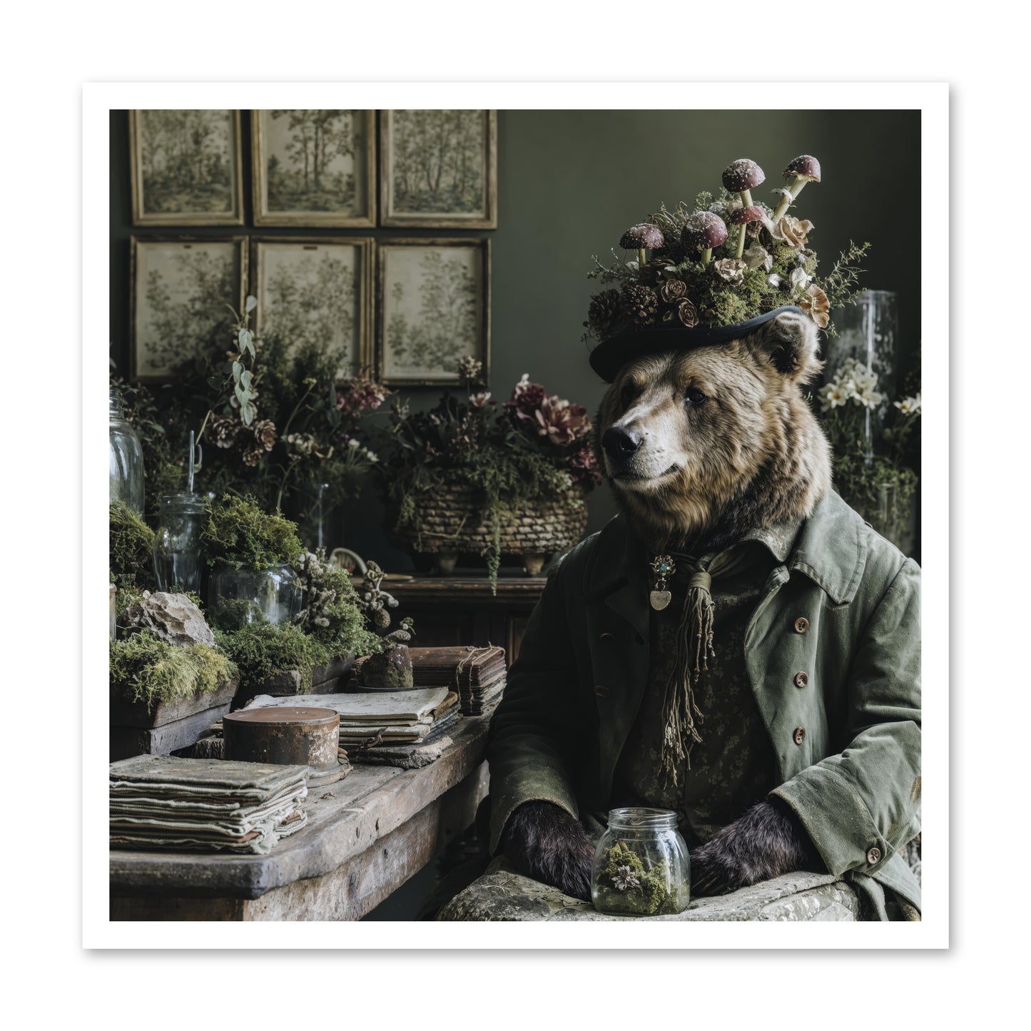 The Hour of Wild Honey -- Loose Canvas Print 30x30
