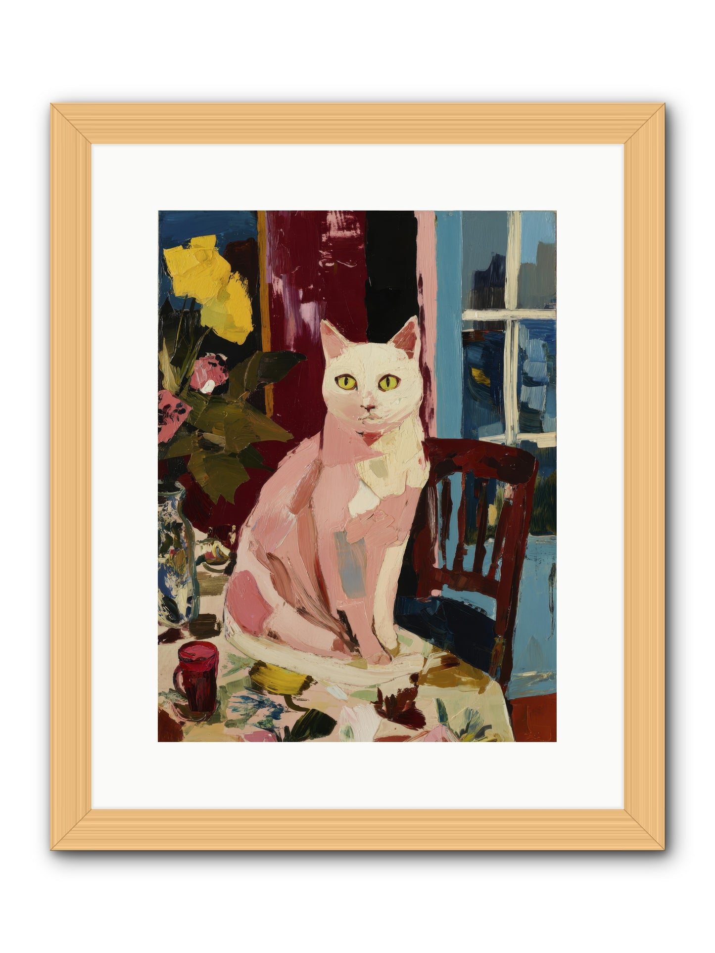 The Household Queen -- Framed Print - Natural 12x16