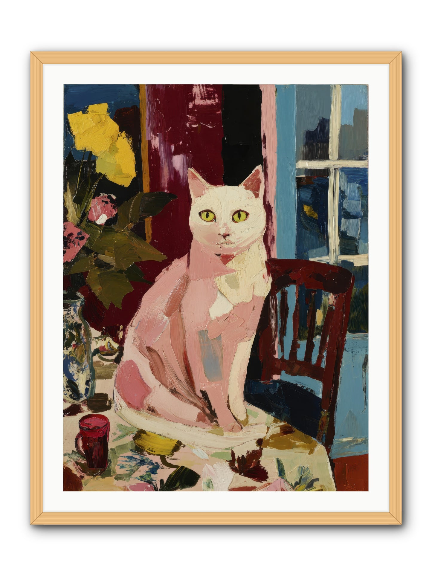 The Household Queen -- Framed Print - Natural 30x40