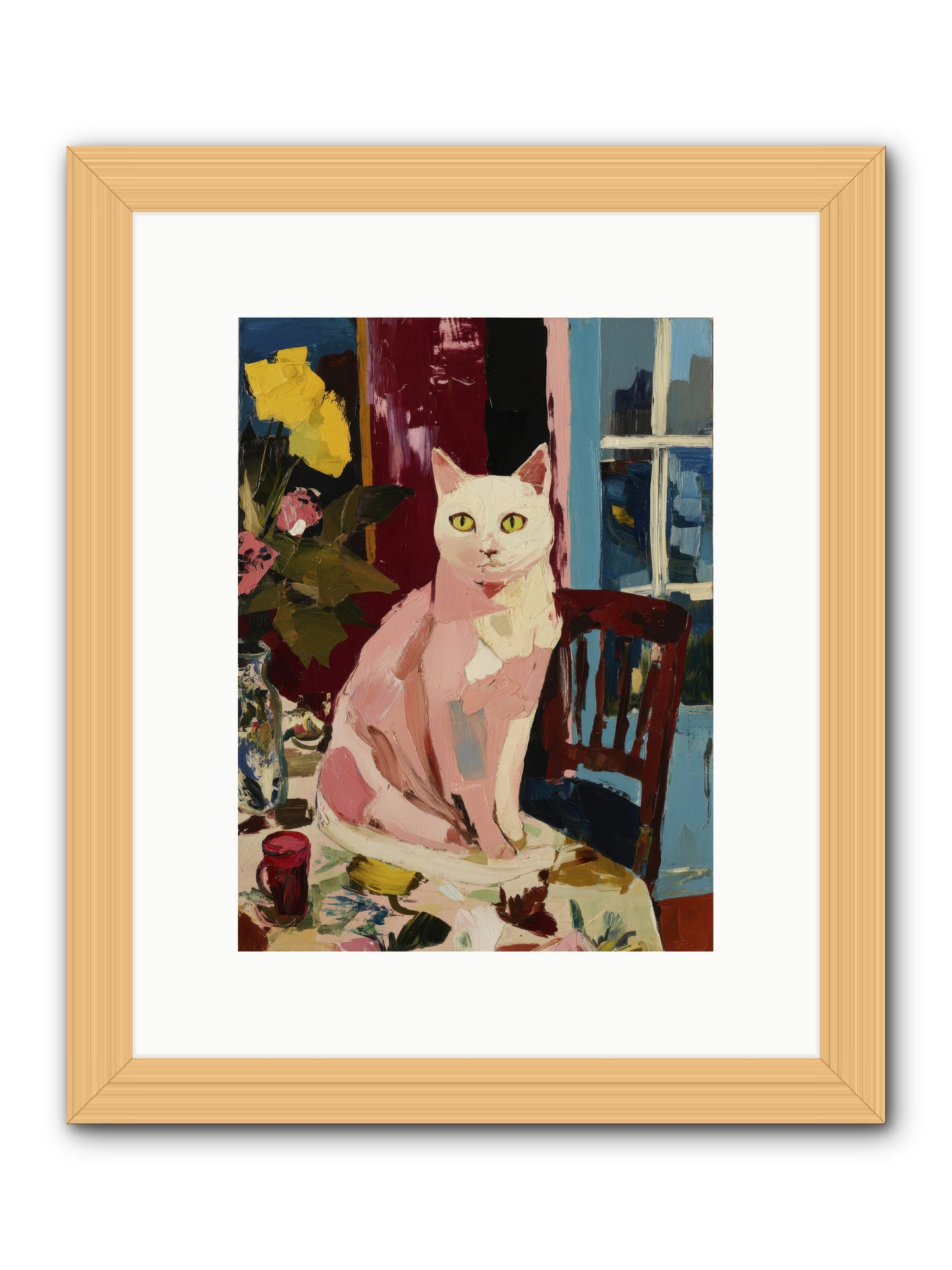 The Household Queen -- Framed Print - Natural 9x12