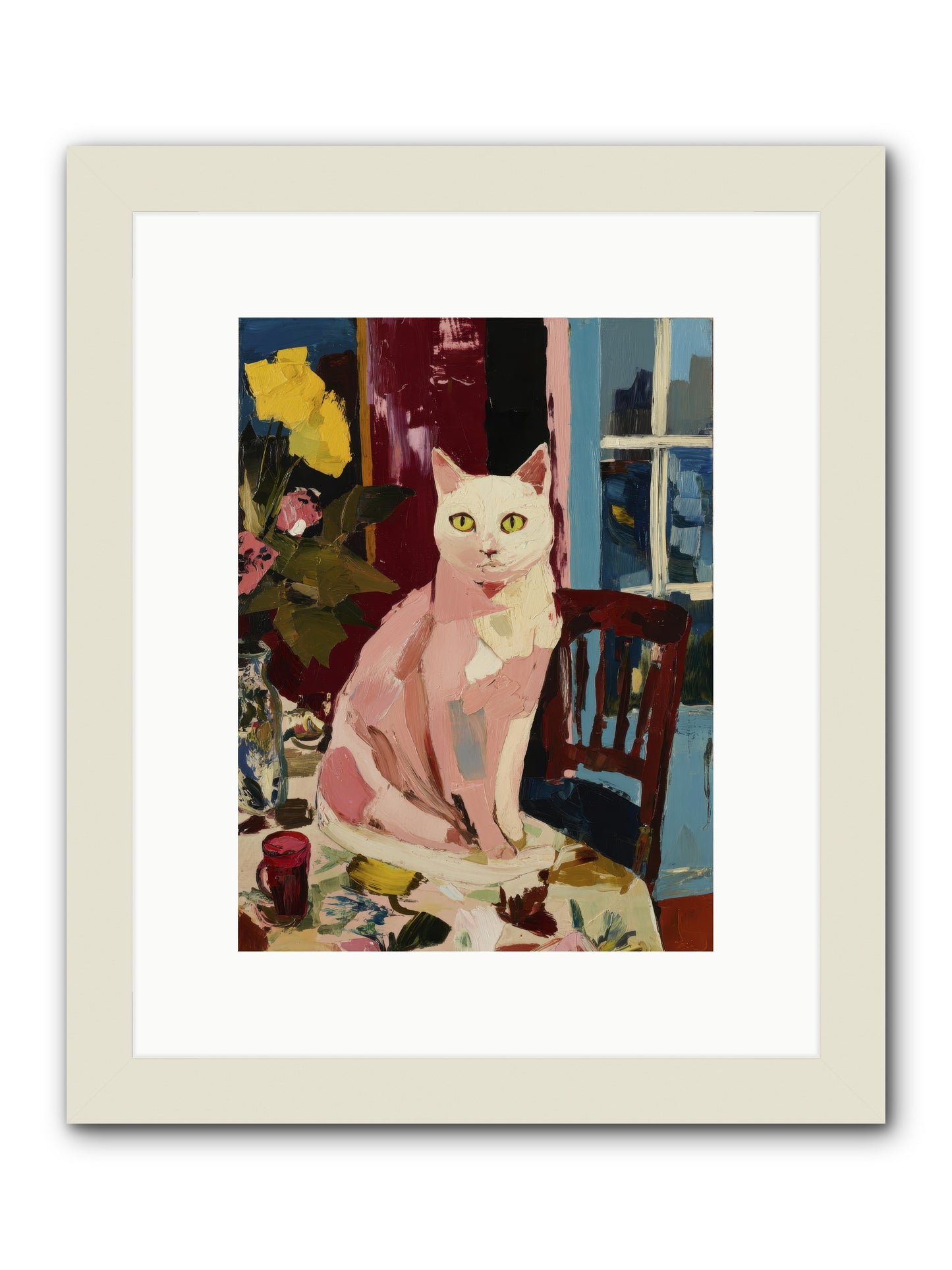 The Household Queen -- Framed Print - White 9x12