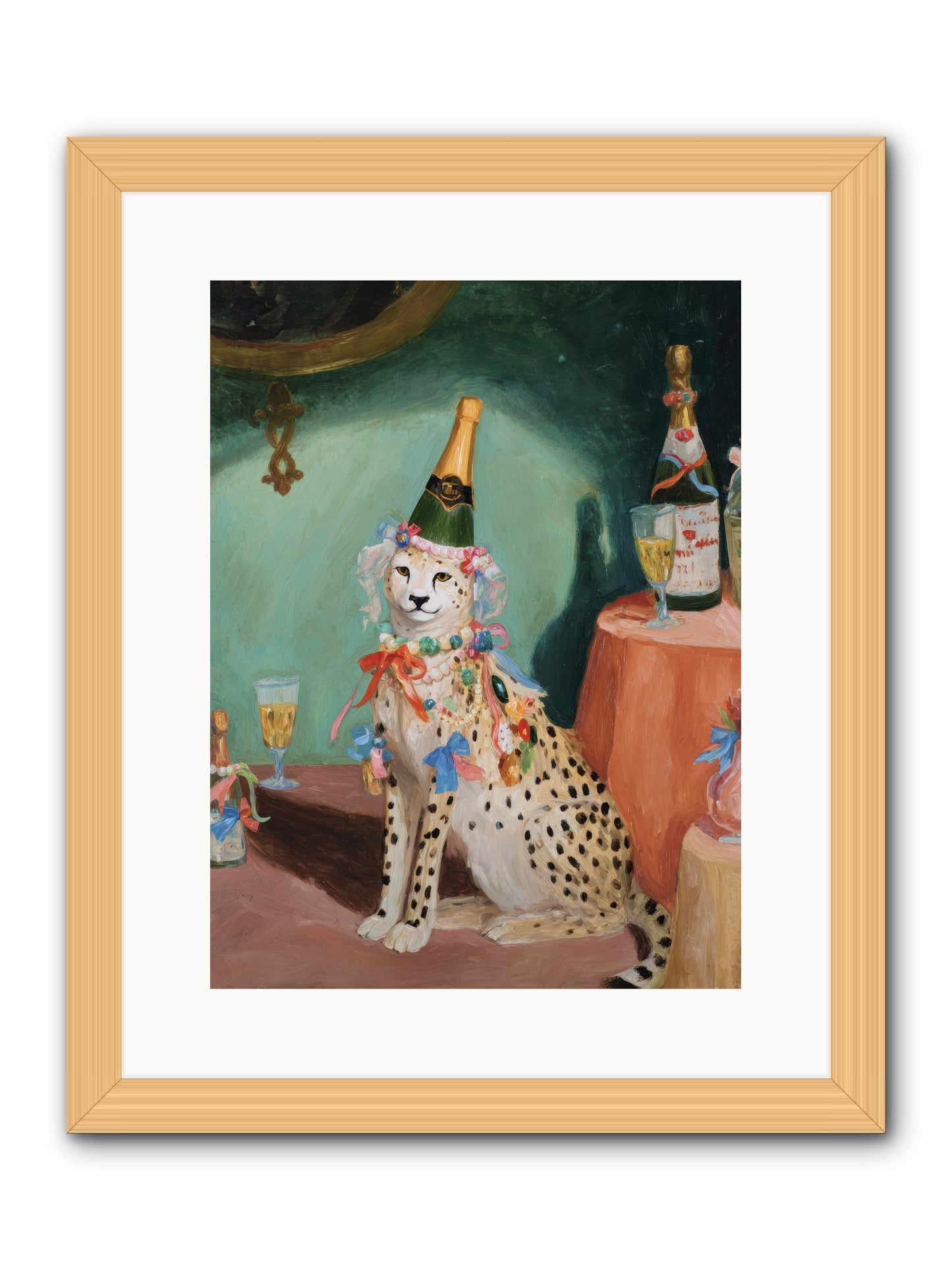 The Illustrious Gathering -- Framed Print - Natural 12x16