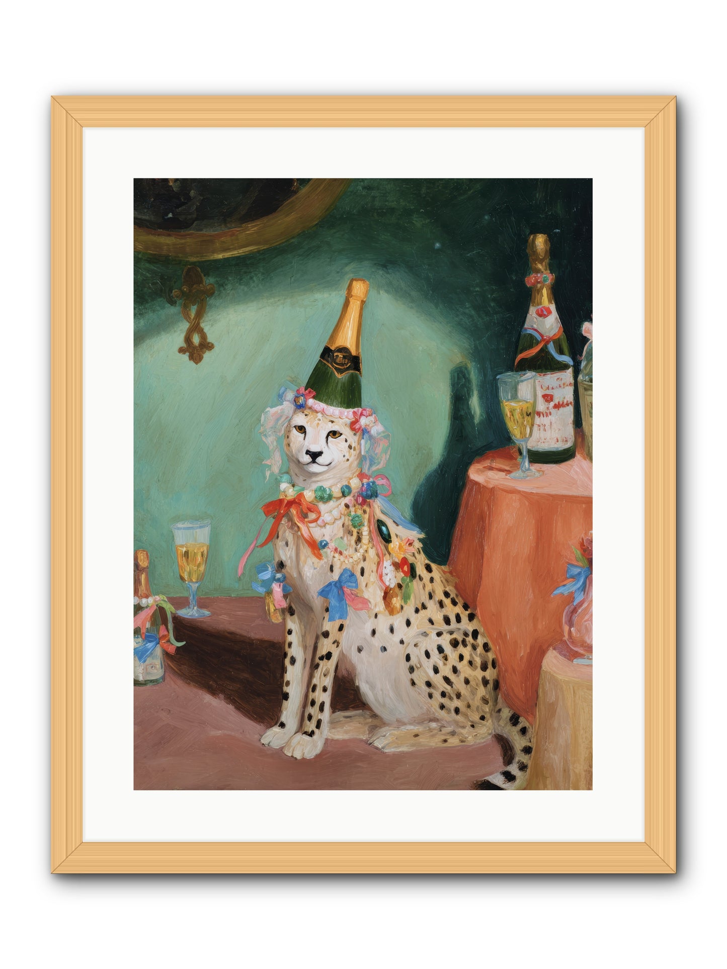 The Illustrious Gathering -- Framed Print - Natural 18x24