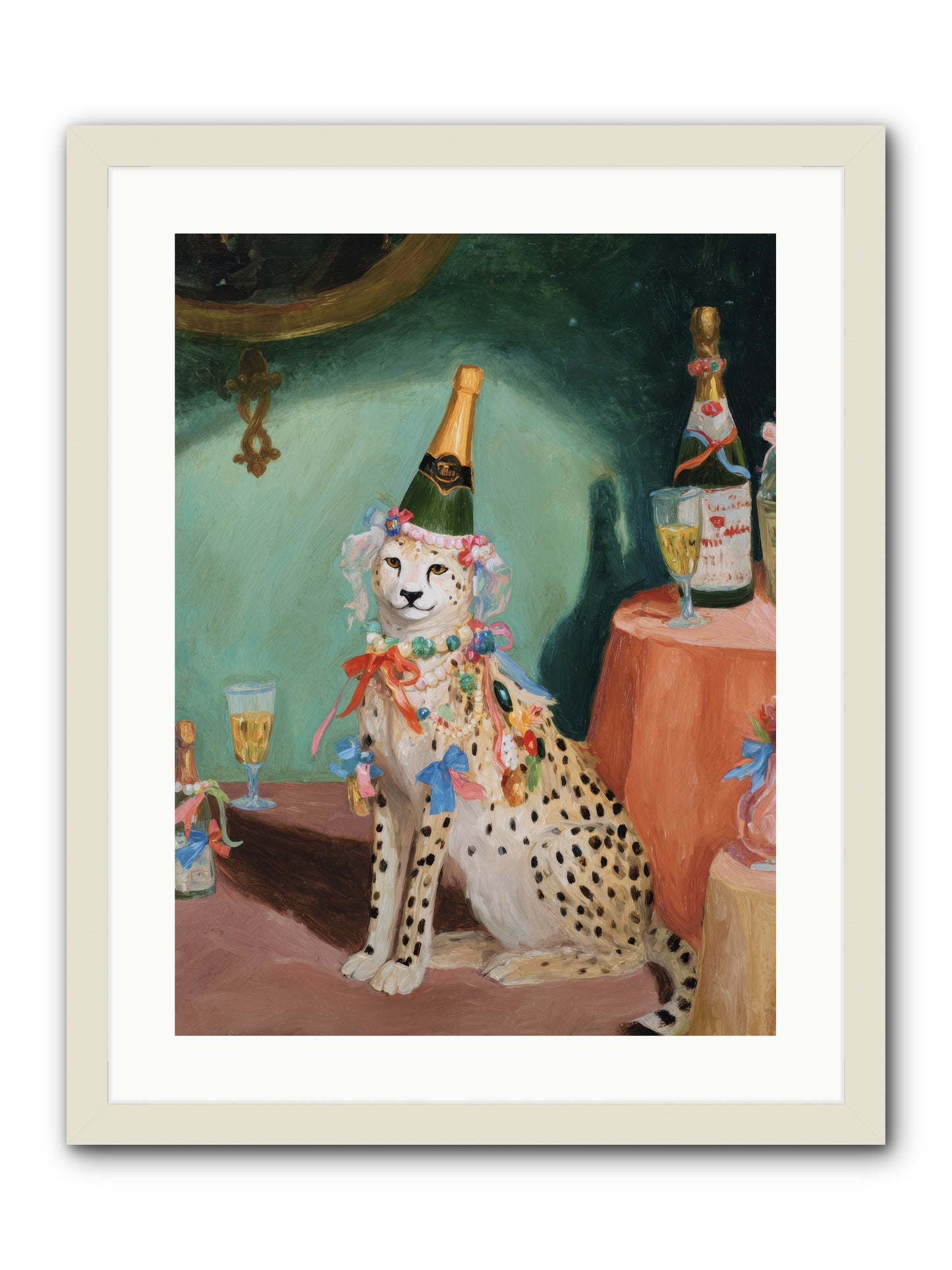 The Illustrious Gathering -- Framed Print - White 18x24