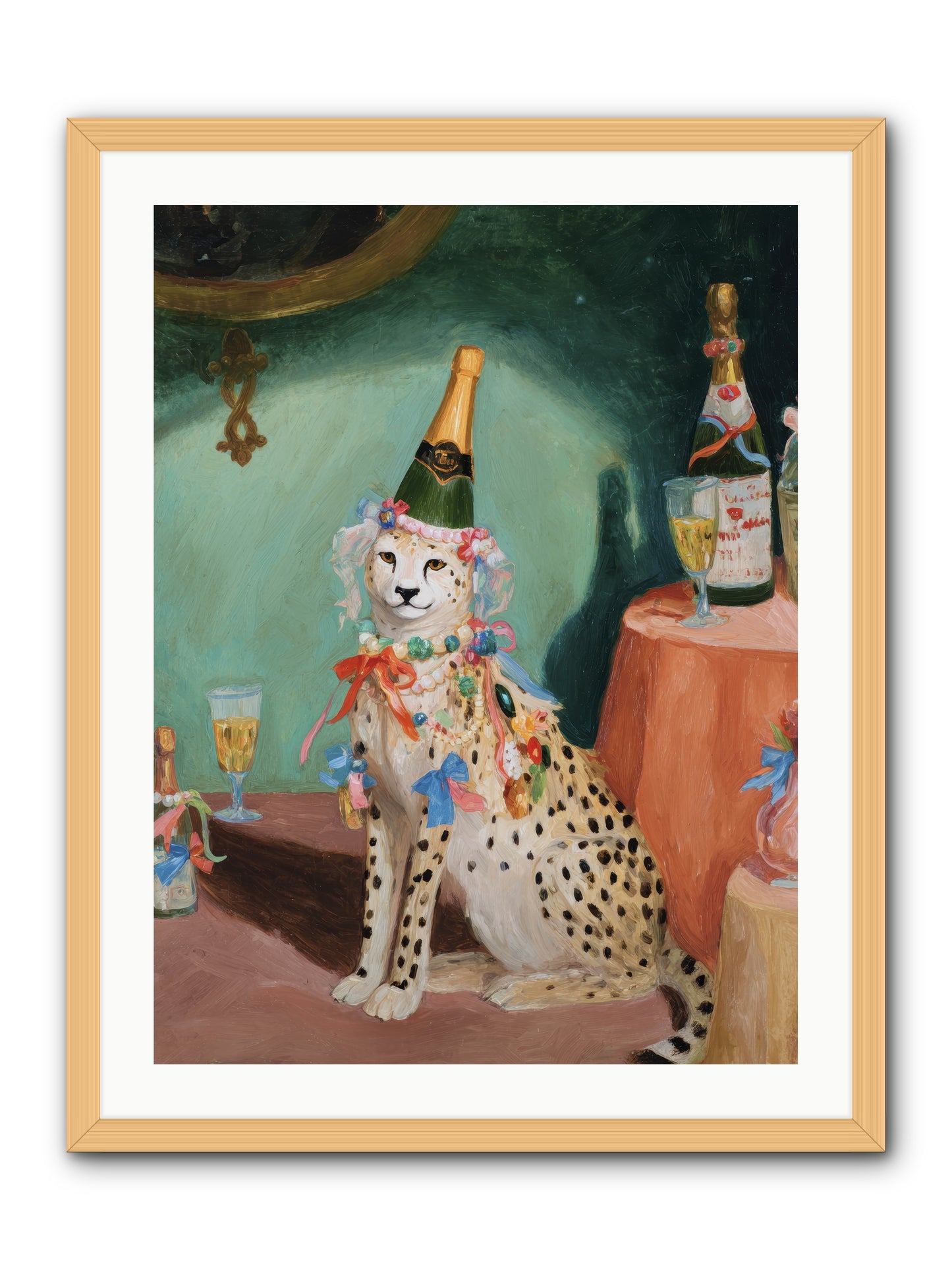 The Illustrious Gathering -- Framed Print - Natural 24x32