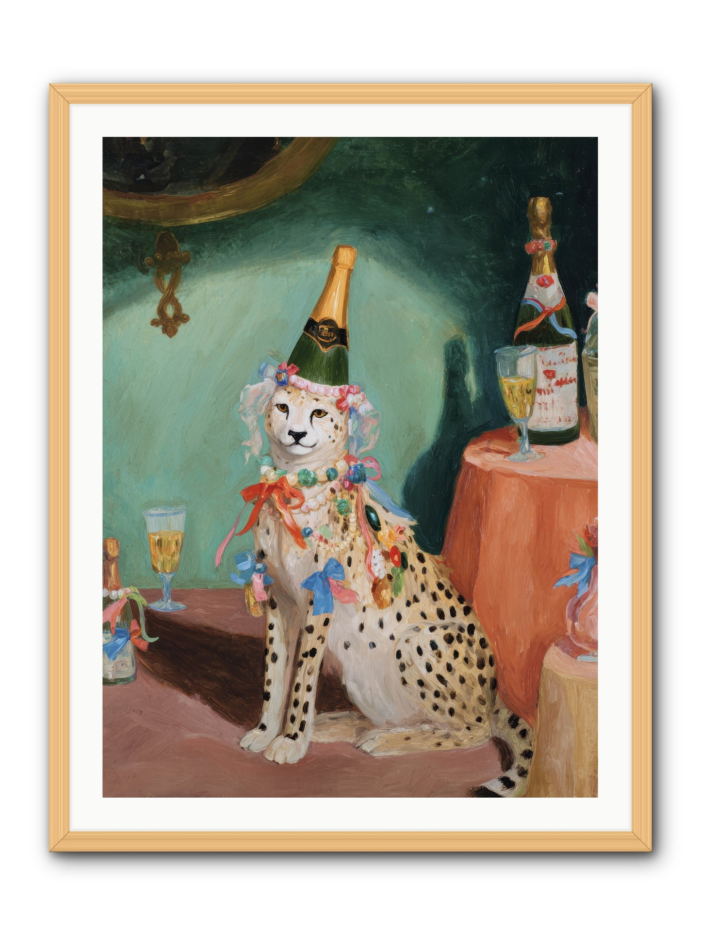 The Illustrious Gathering -- Framed Print - Natural 30x40