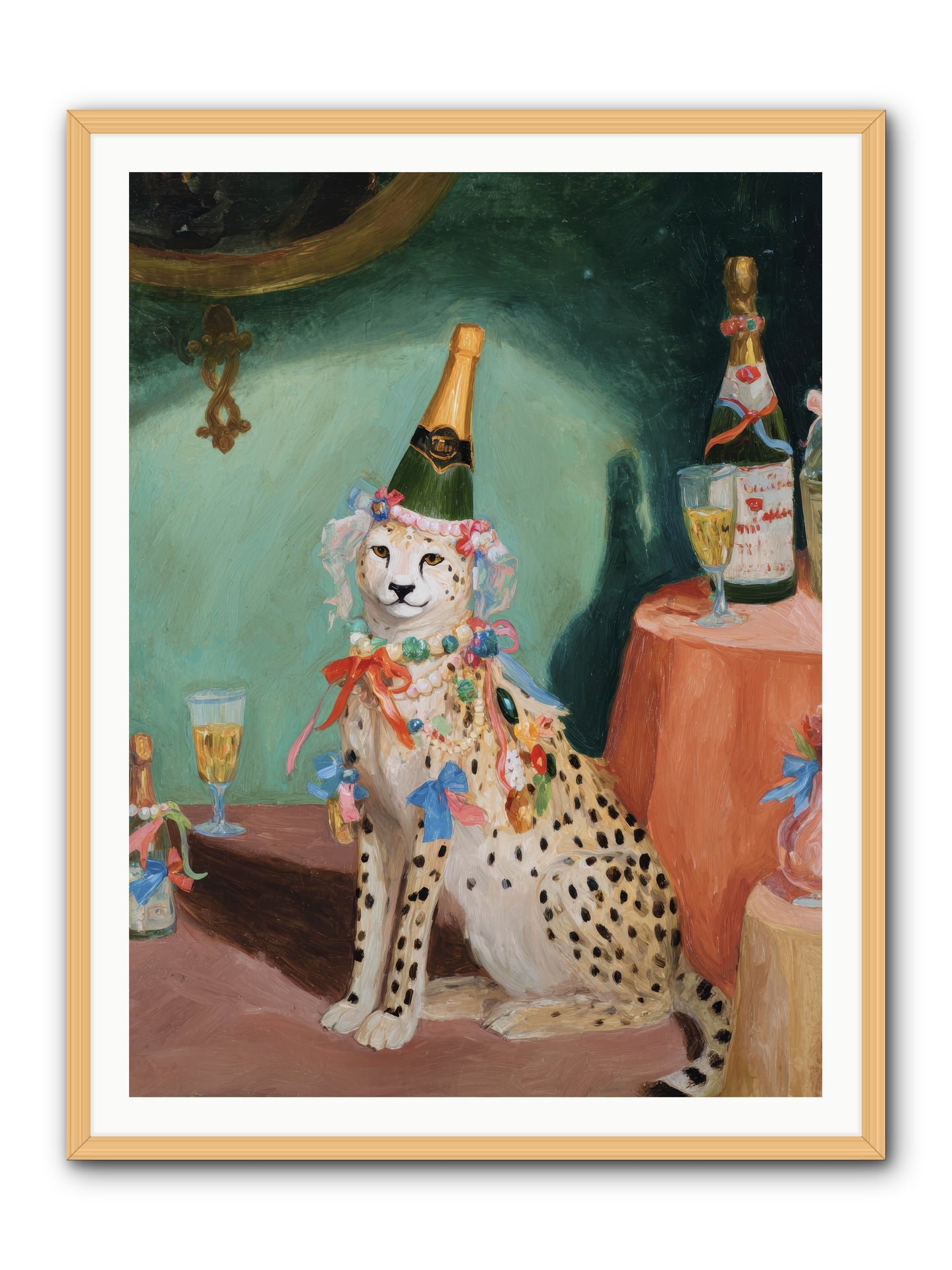The Illustrious Gathering -- Framed Print - Natural 36x48