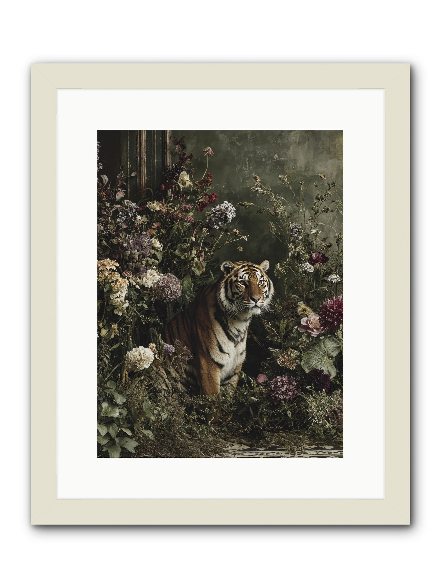 The Imperial Garden -- Framed Print - White 12x16