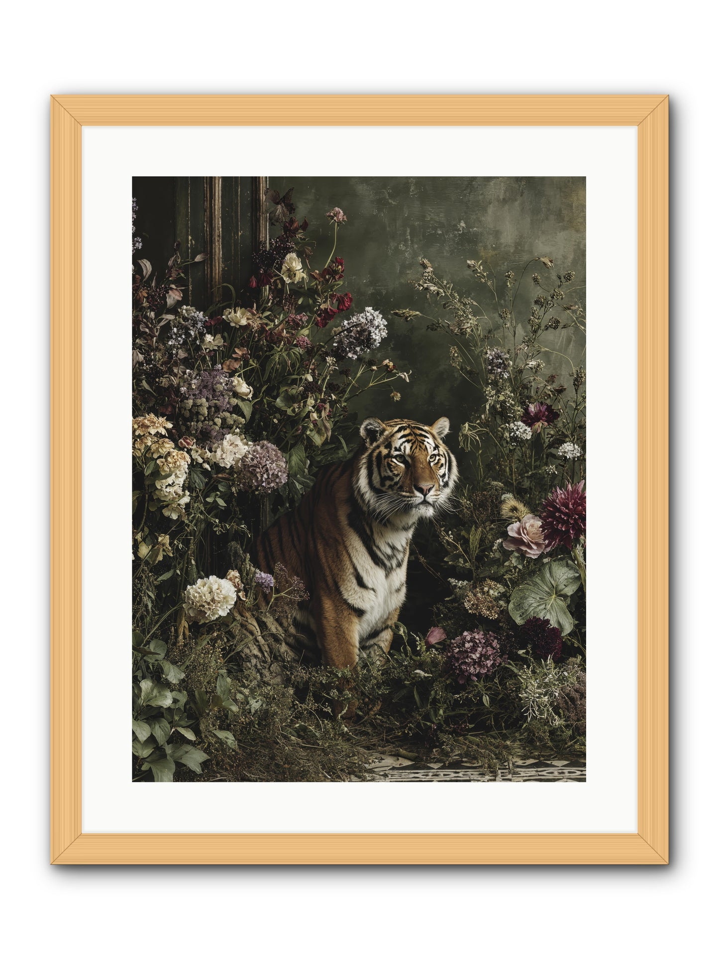 The Imperial Garden -- Framed Print - Natural 18x24