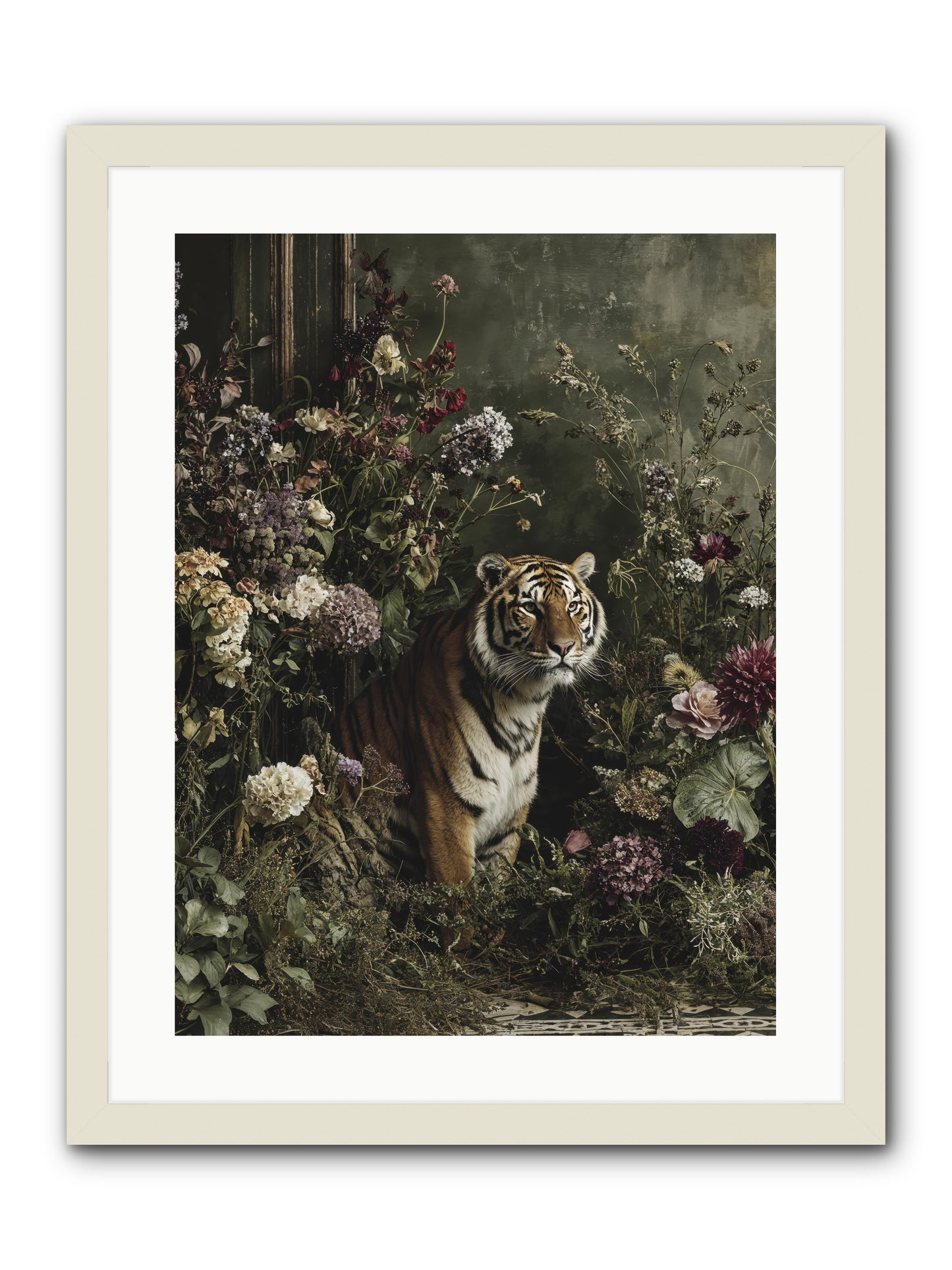The Imperial Garden -- Framed Print - White 18x24