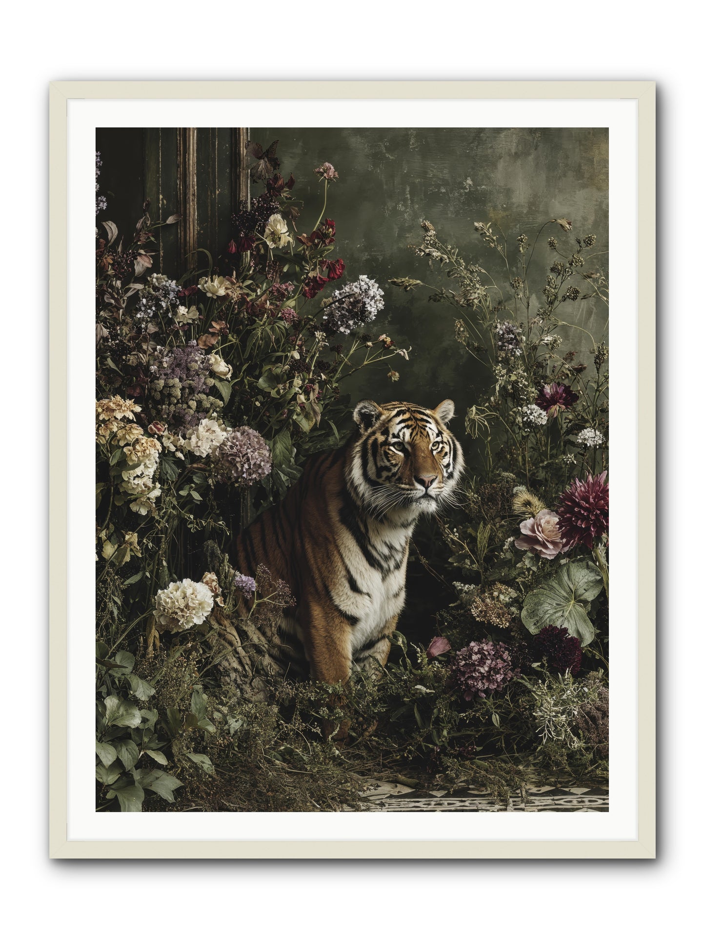 The Imperial Garden -- Framed Print - White 36x48