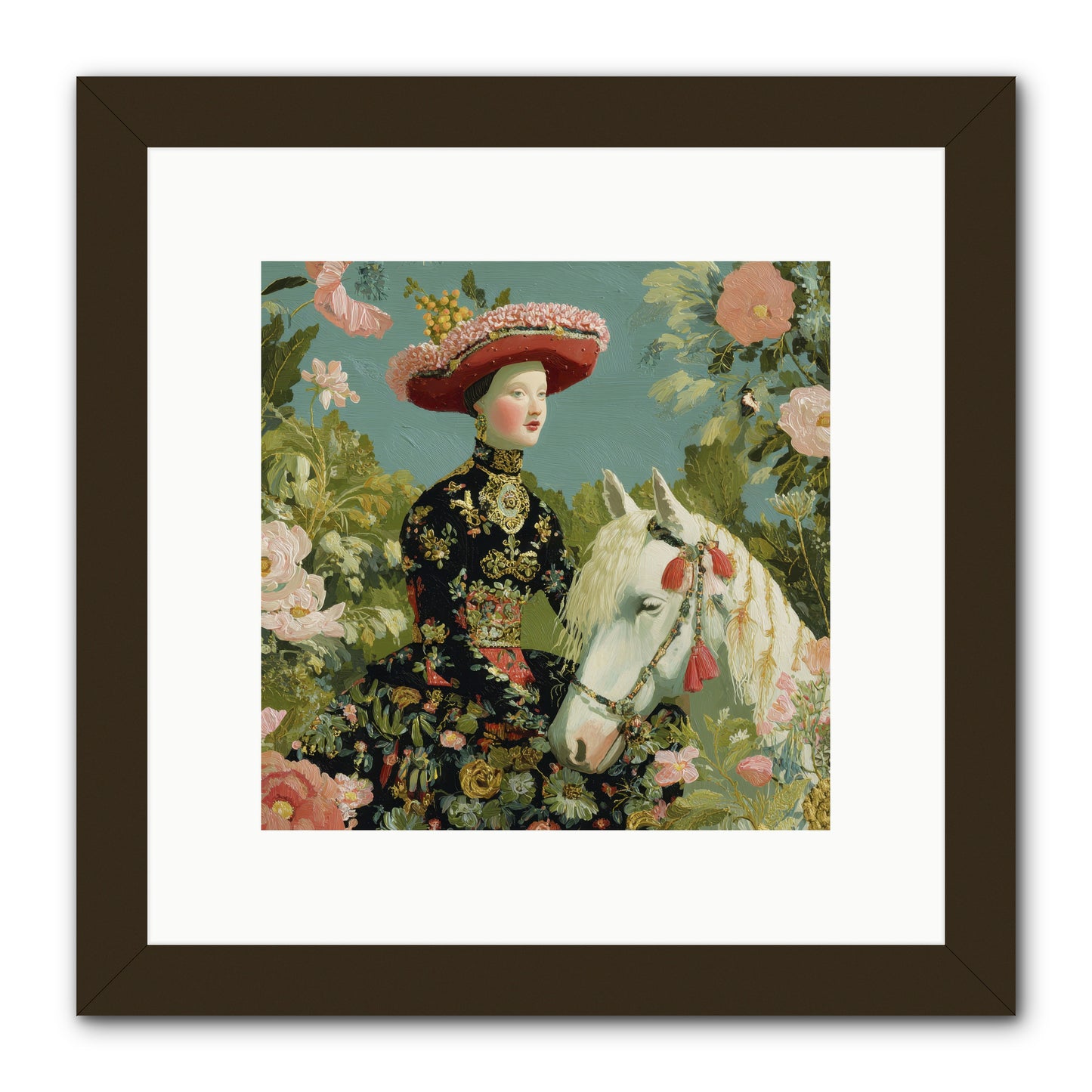 The Impossible Blue Hour -- Framed Print - Black 10x10