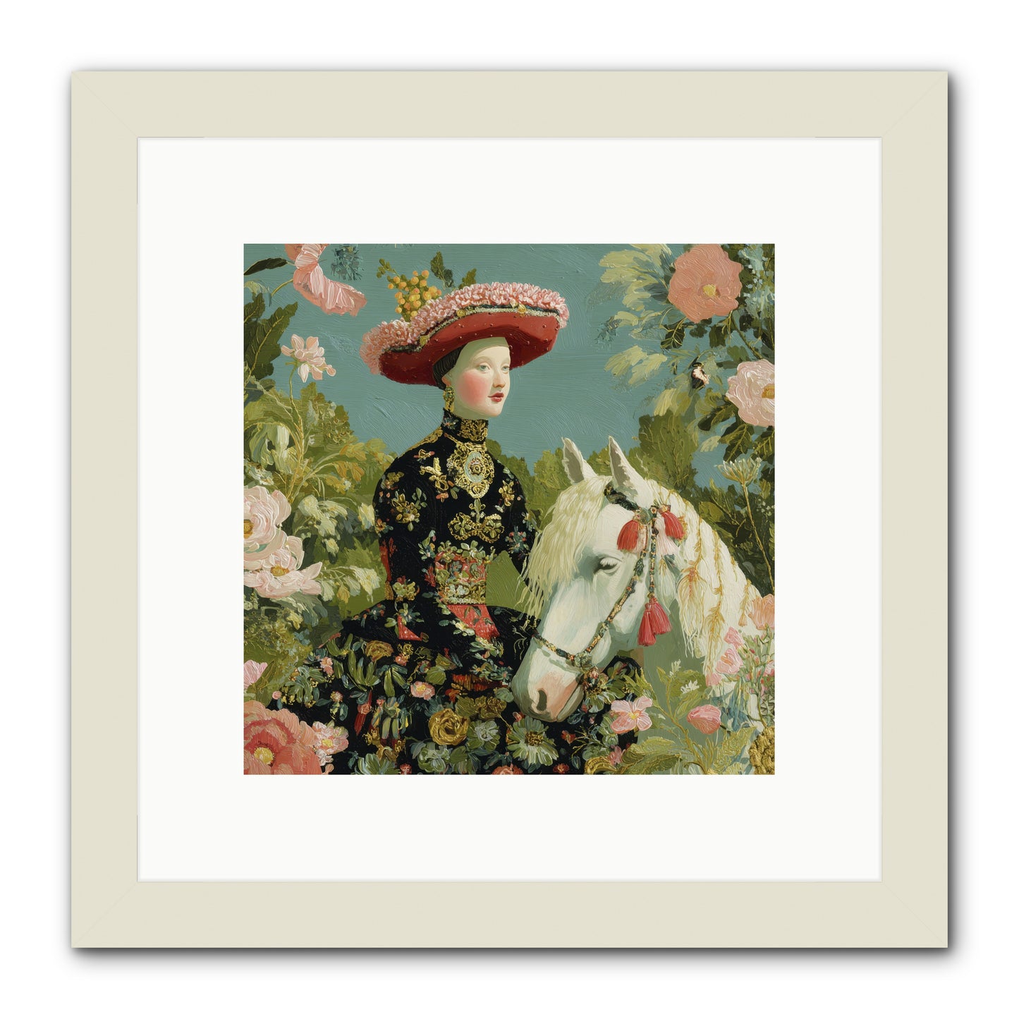 The Impossible Blue Hour -- Framed Print - White 10x10