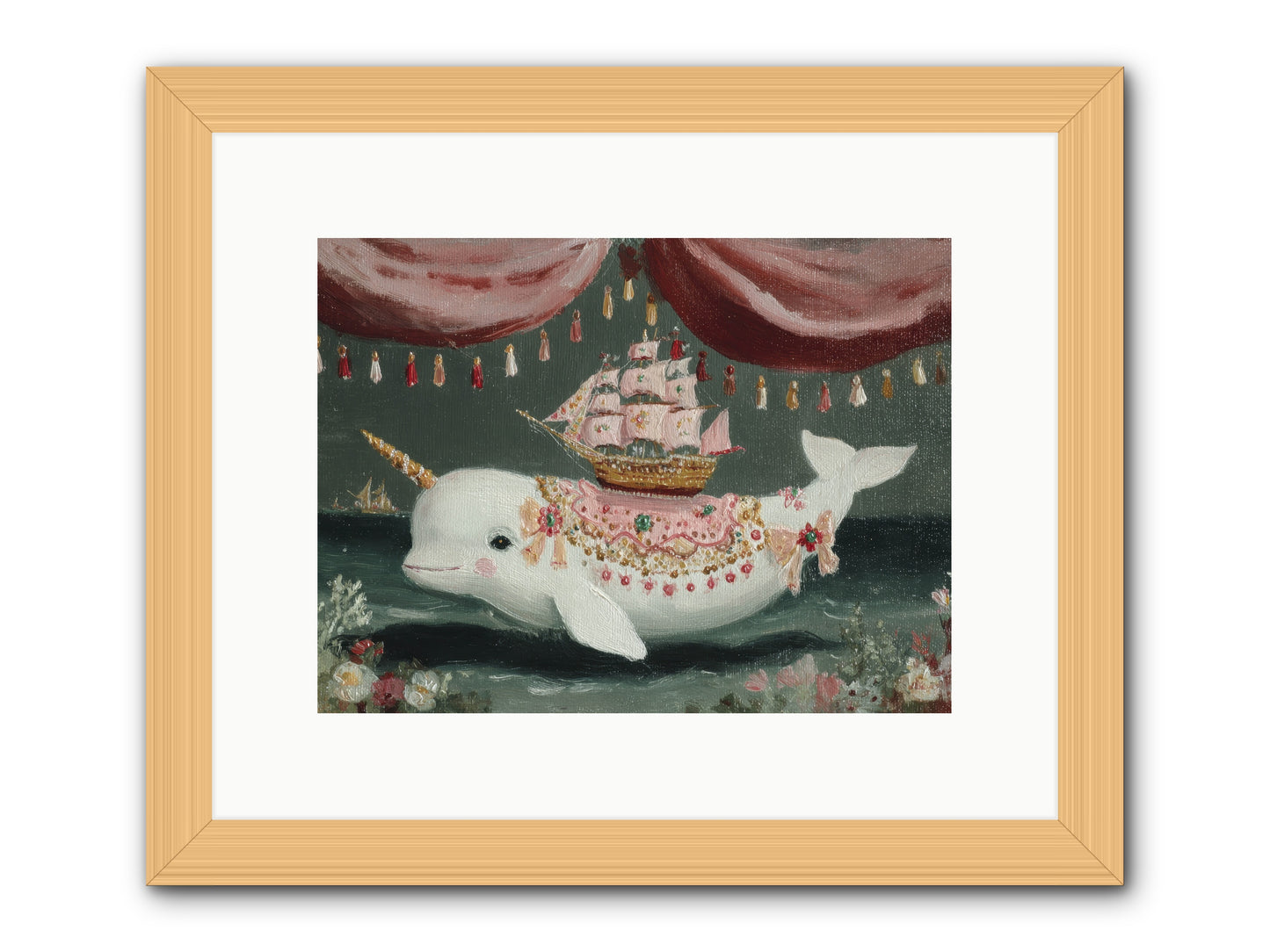 The Impossible Darling -- Framed Print - Natural 12x9