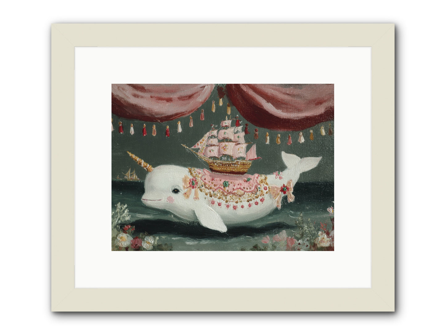 The Impossible Darling -- Framed Print - White 12x9