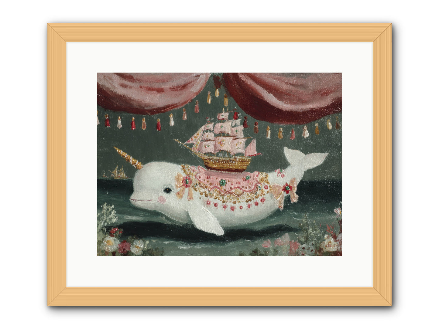 The Impossible Darling -- Framed Print - Natural 16x12
